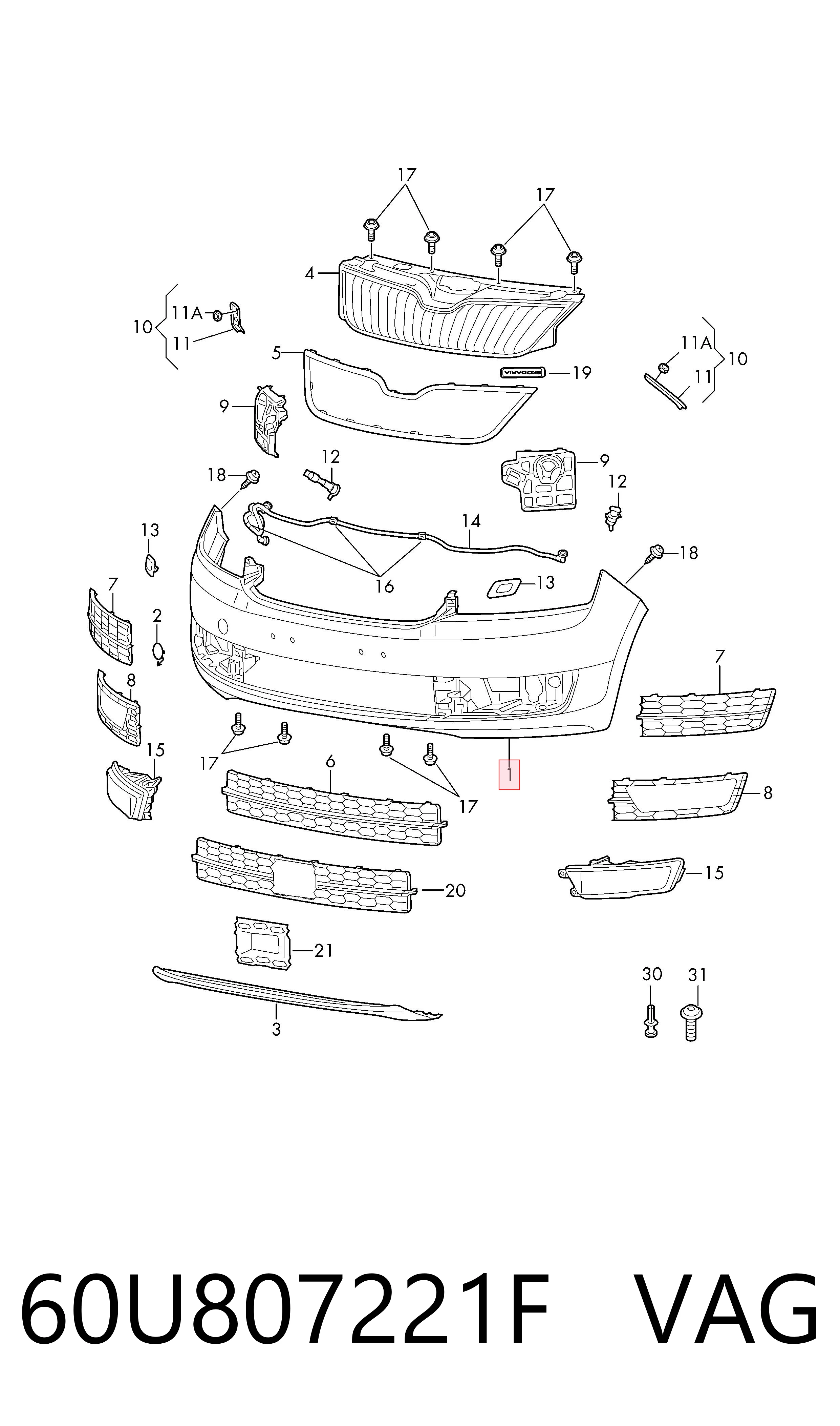 60U807221F VAG