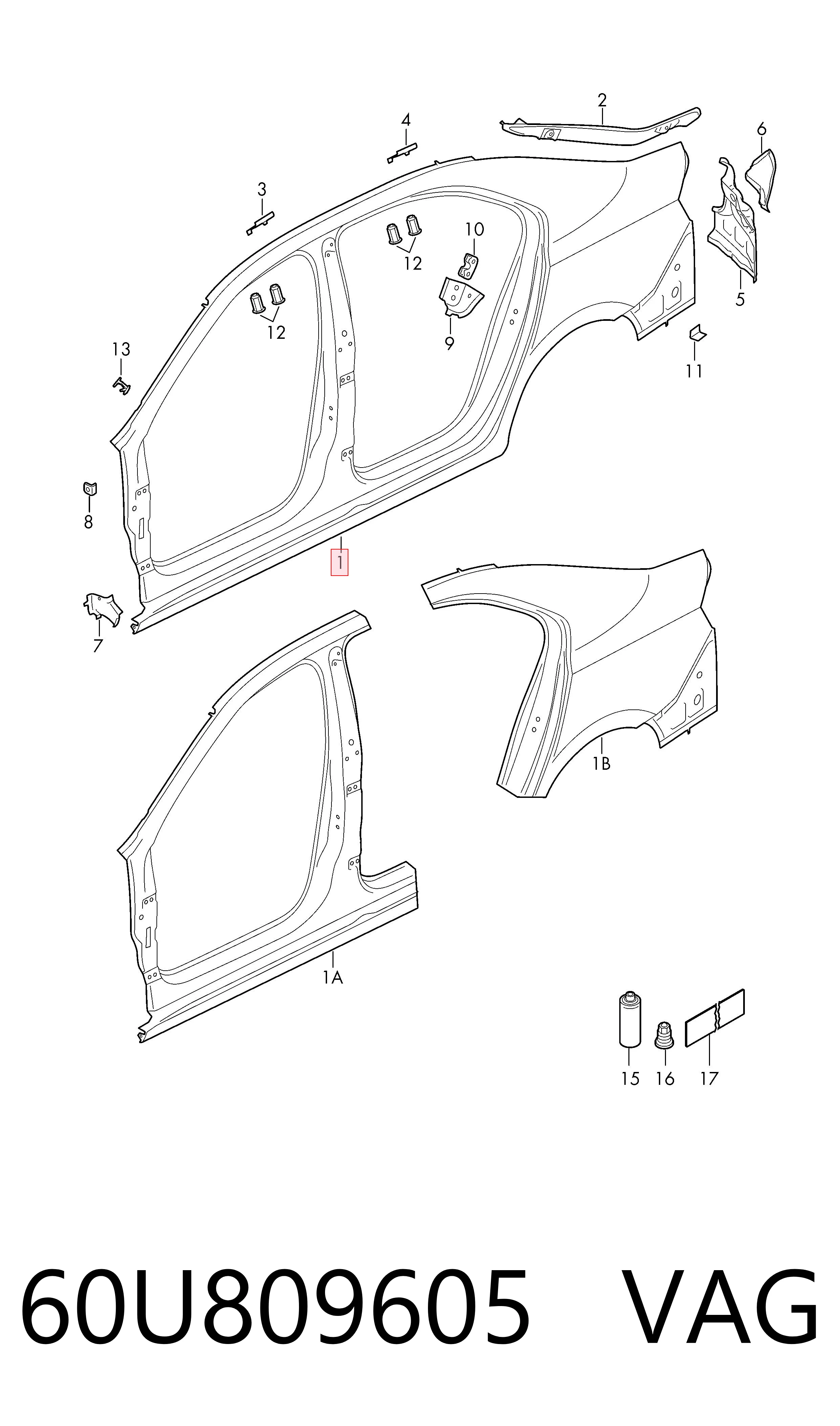 60U809605 VAG
