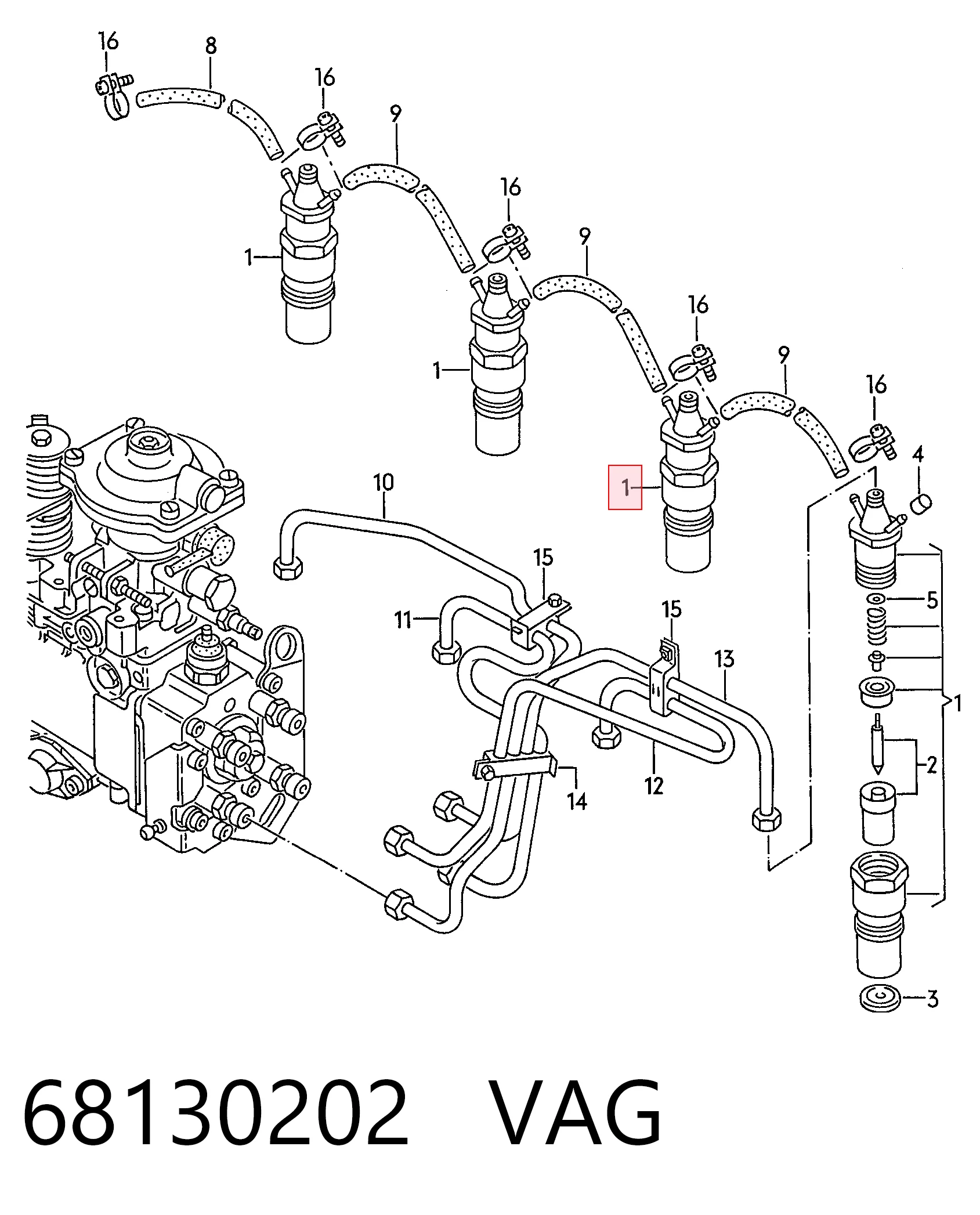 Форсунка паливна Bosch 986430189 ціна, від 22.80 USD