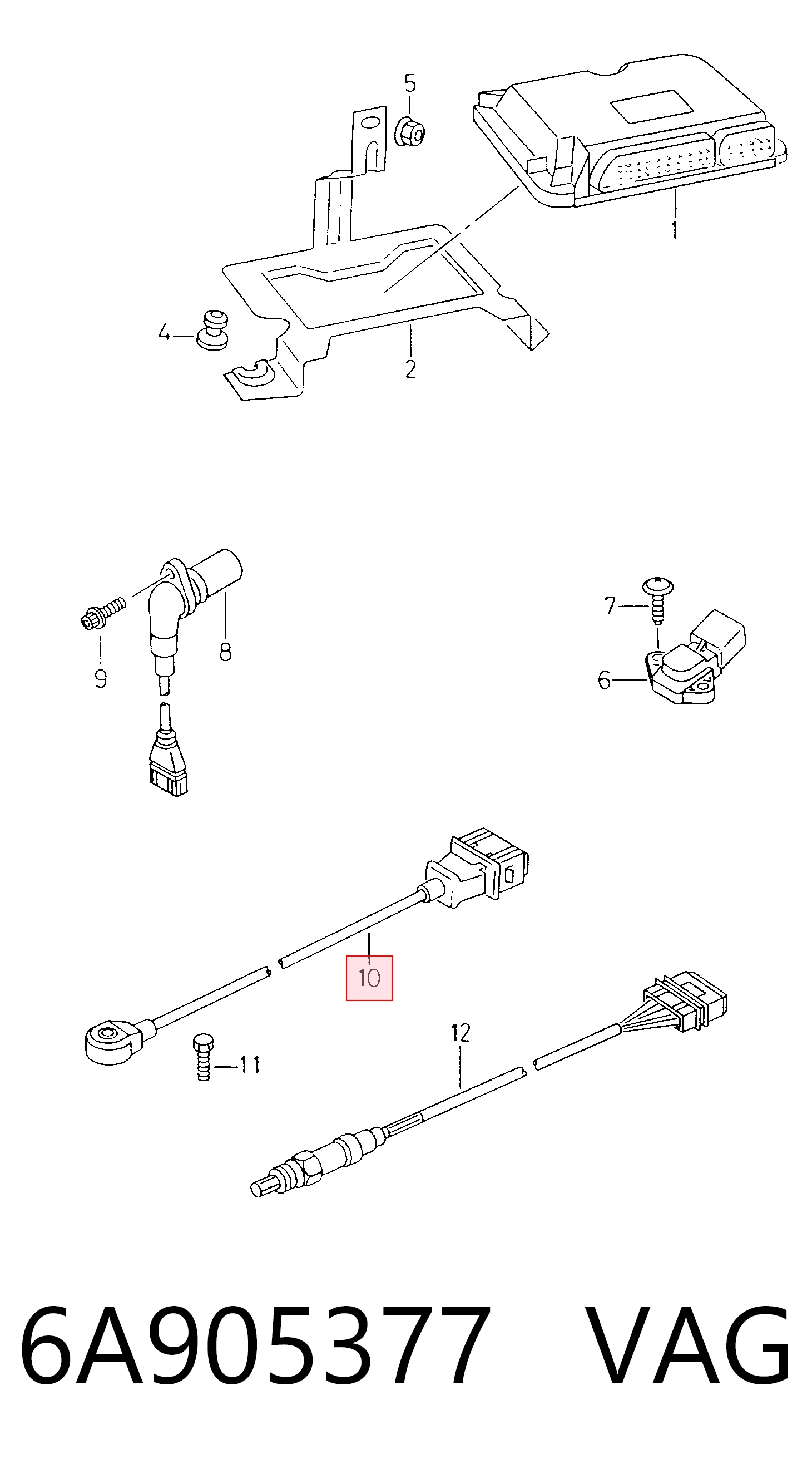 Купити Датчик детонації Volkswagen Polo III 6KV2