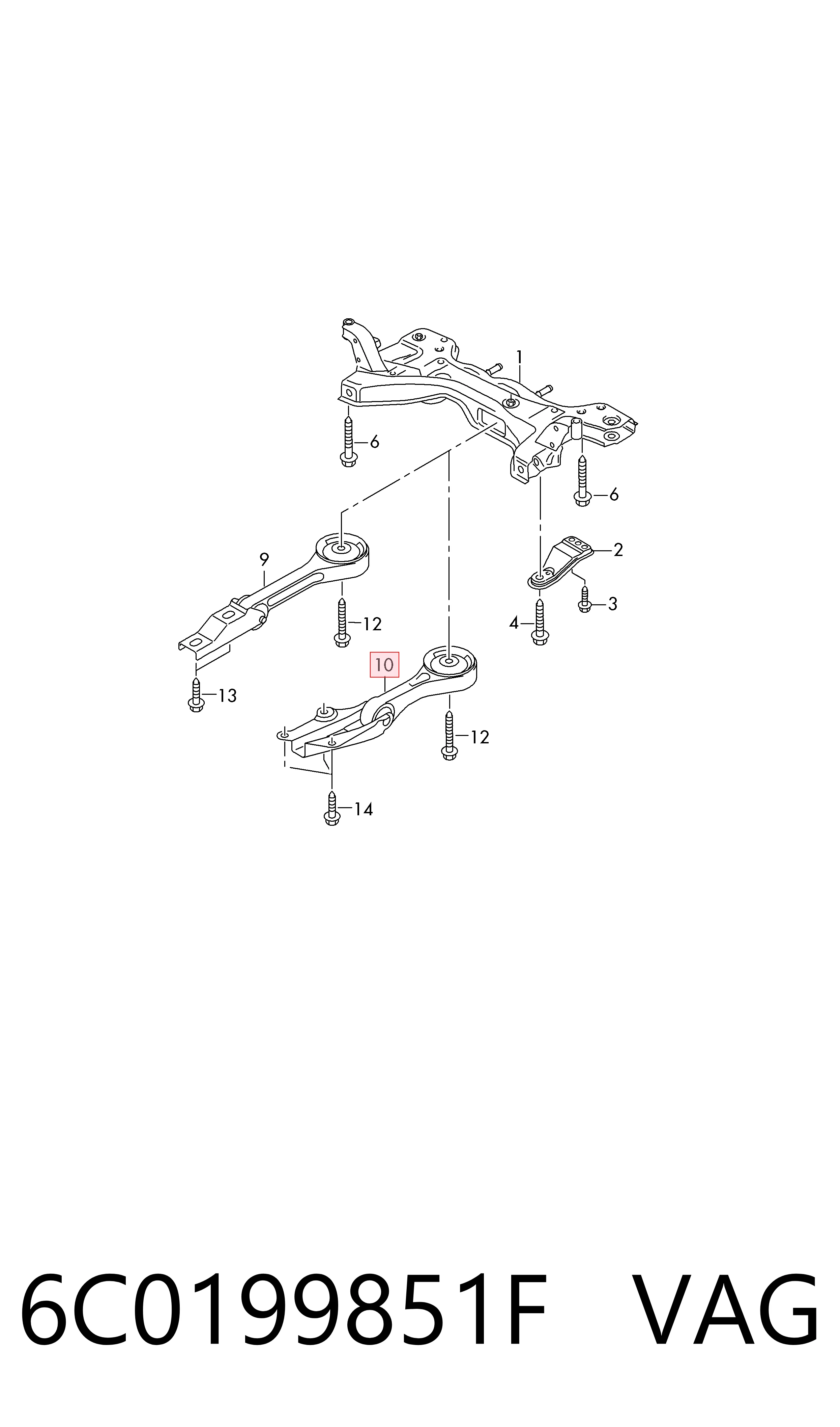  Подушка двигуна передня Seat Ibiza 4