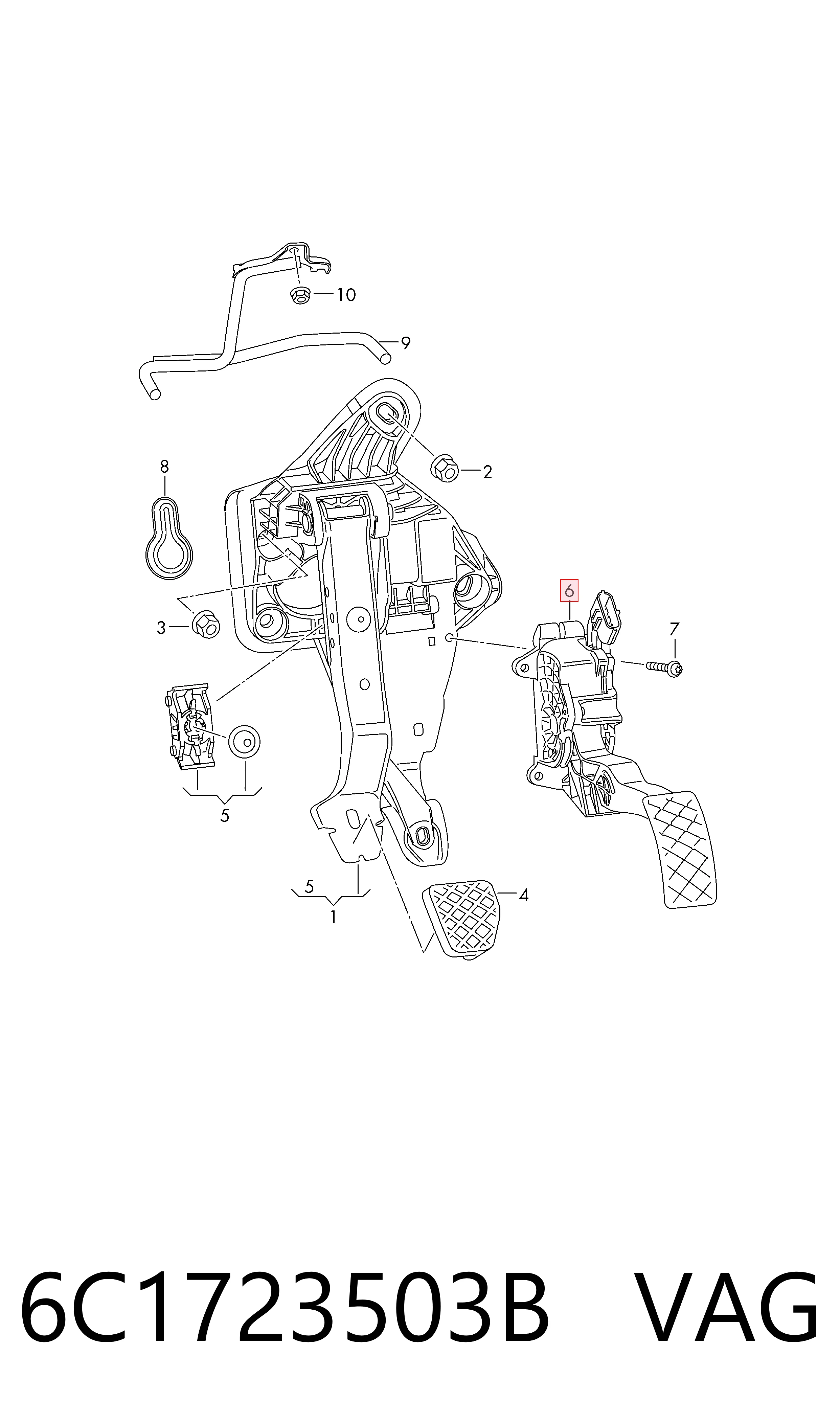 280755221 Bosch Педаль газу (акселератора)