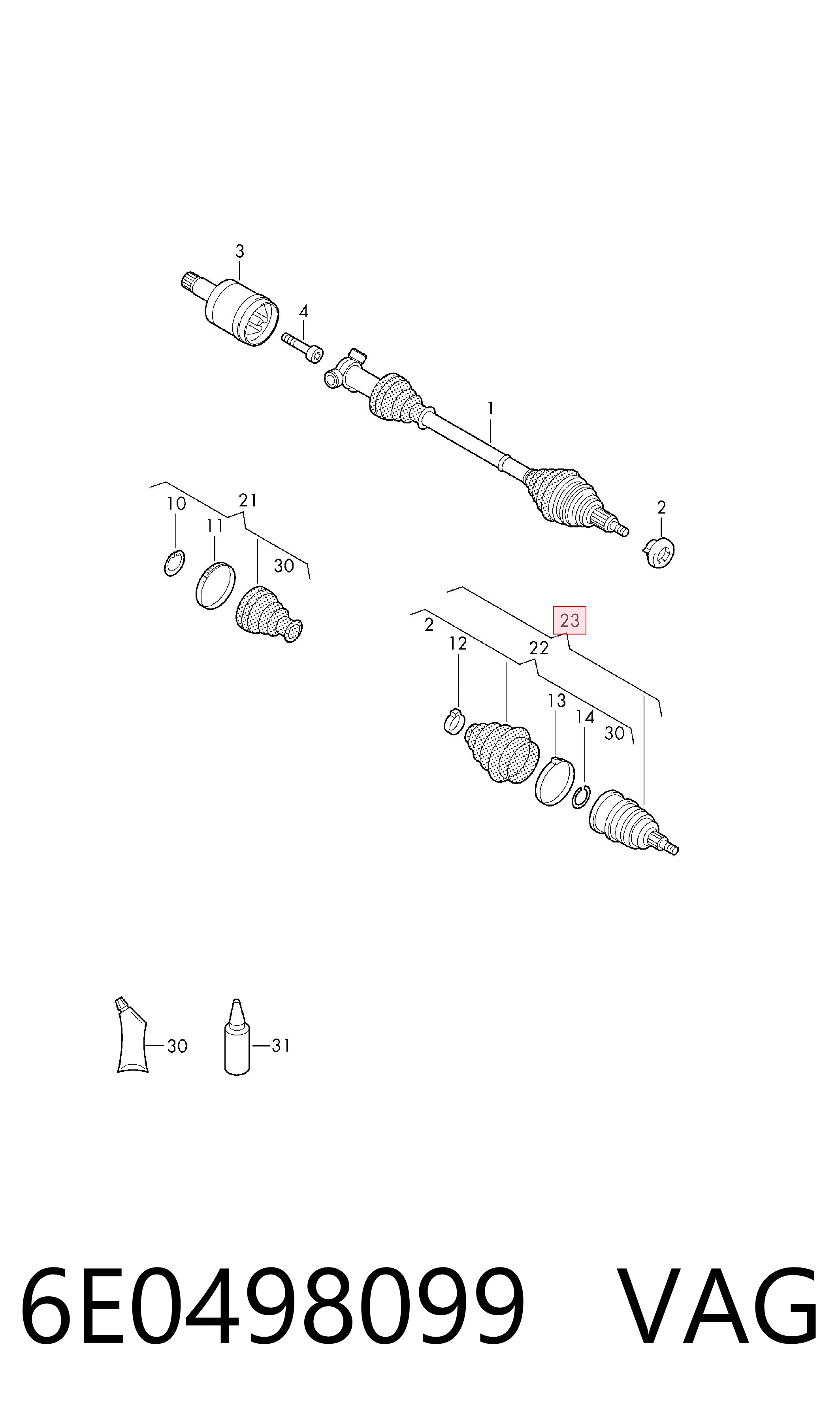 ШРУС зовнішній передній BB5796 Posterparts