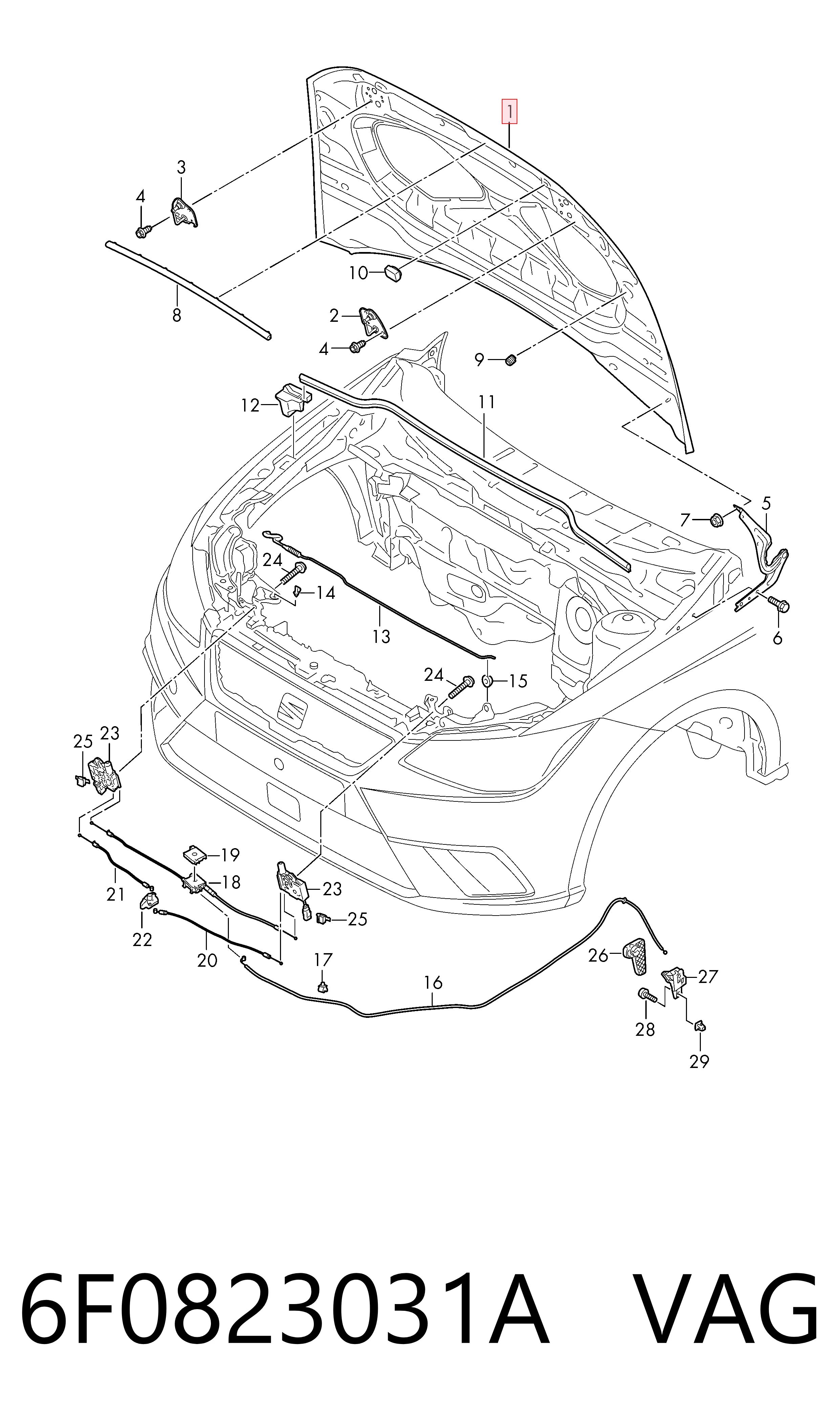 Купити Капот Seat Ibiza V KJ1, KJG