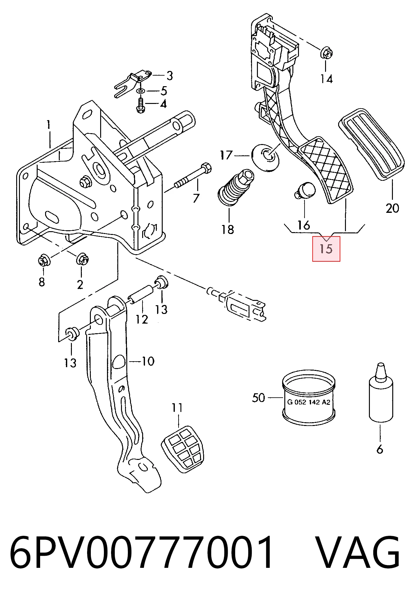  Педаль газу Seat Toledo 2