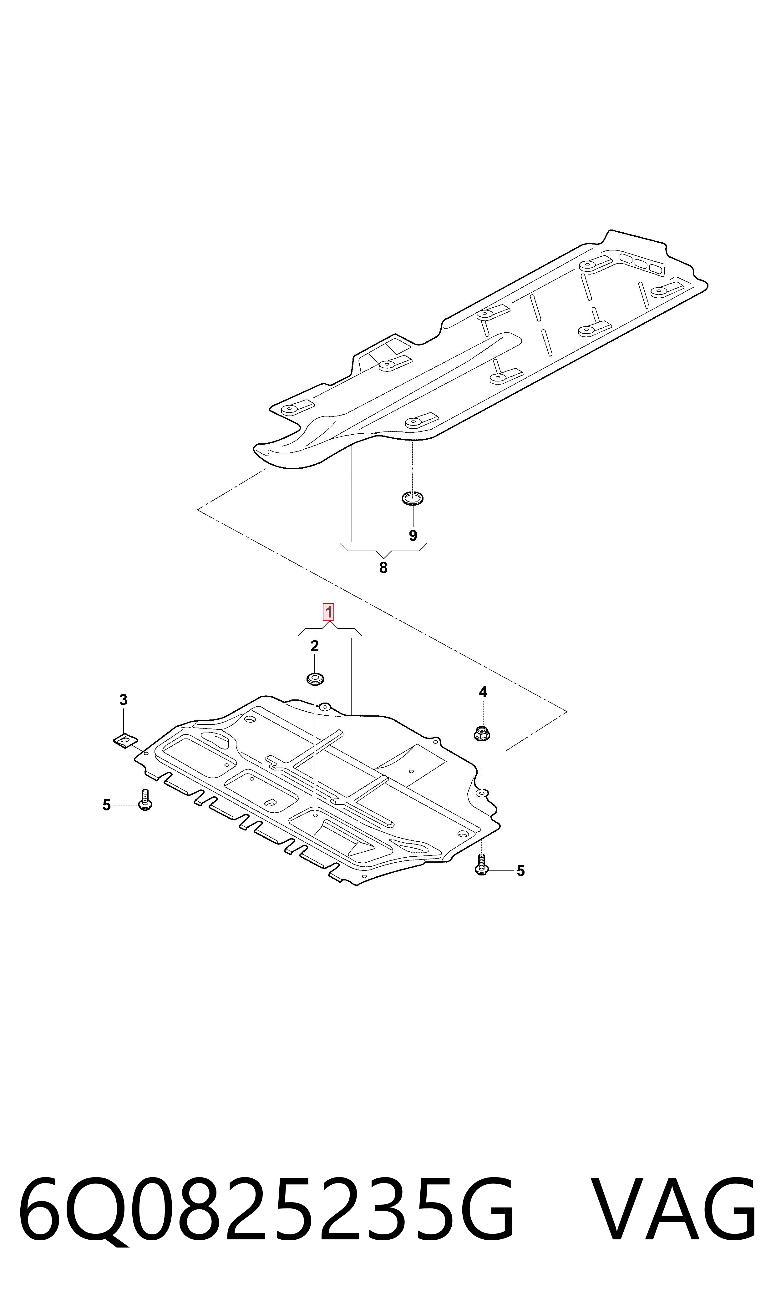 Захист піддона двигуна на Seat Ibiza IV 6J5, 6P1
