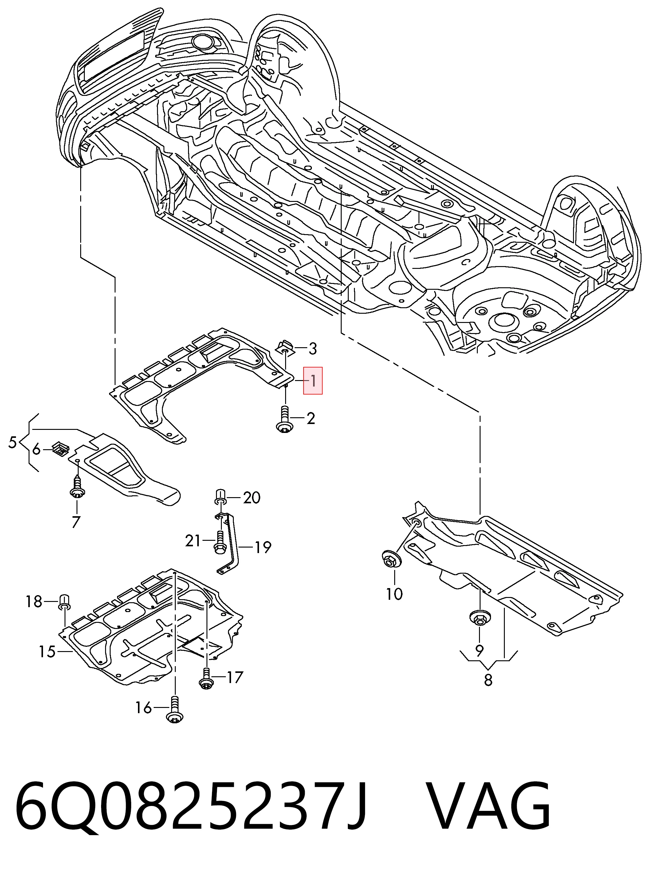CVR98445 Magneti Marelli Захист двигуна передній