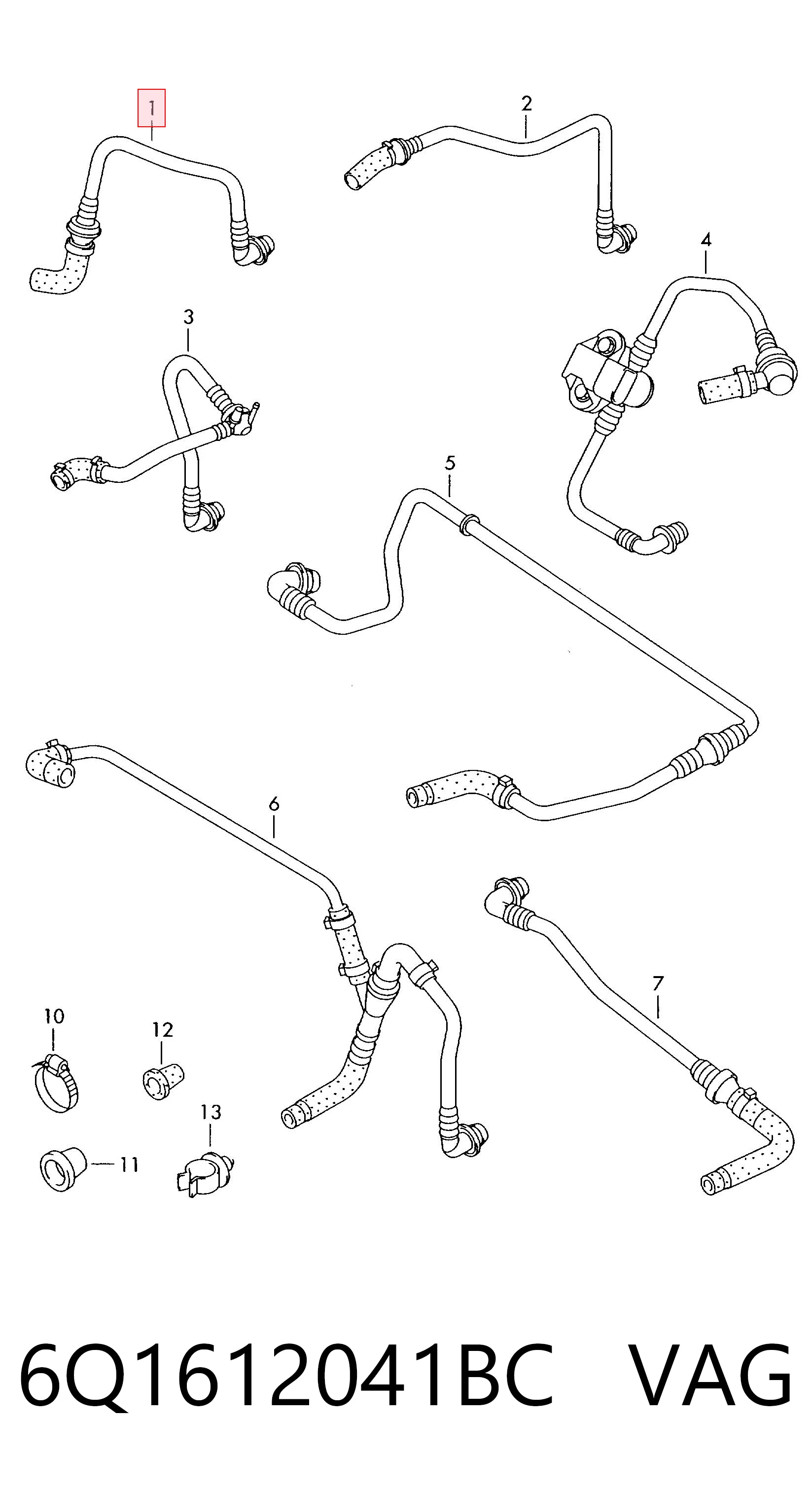 VAG 6Q1612041BC ціна, від 10.32 USD