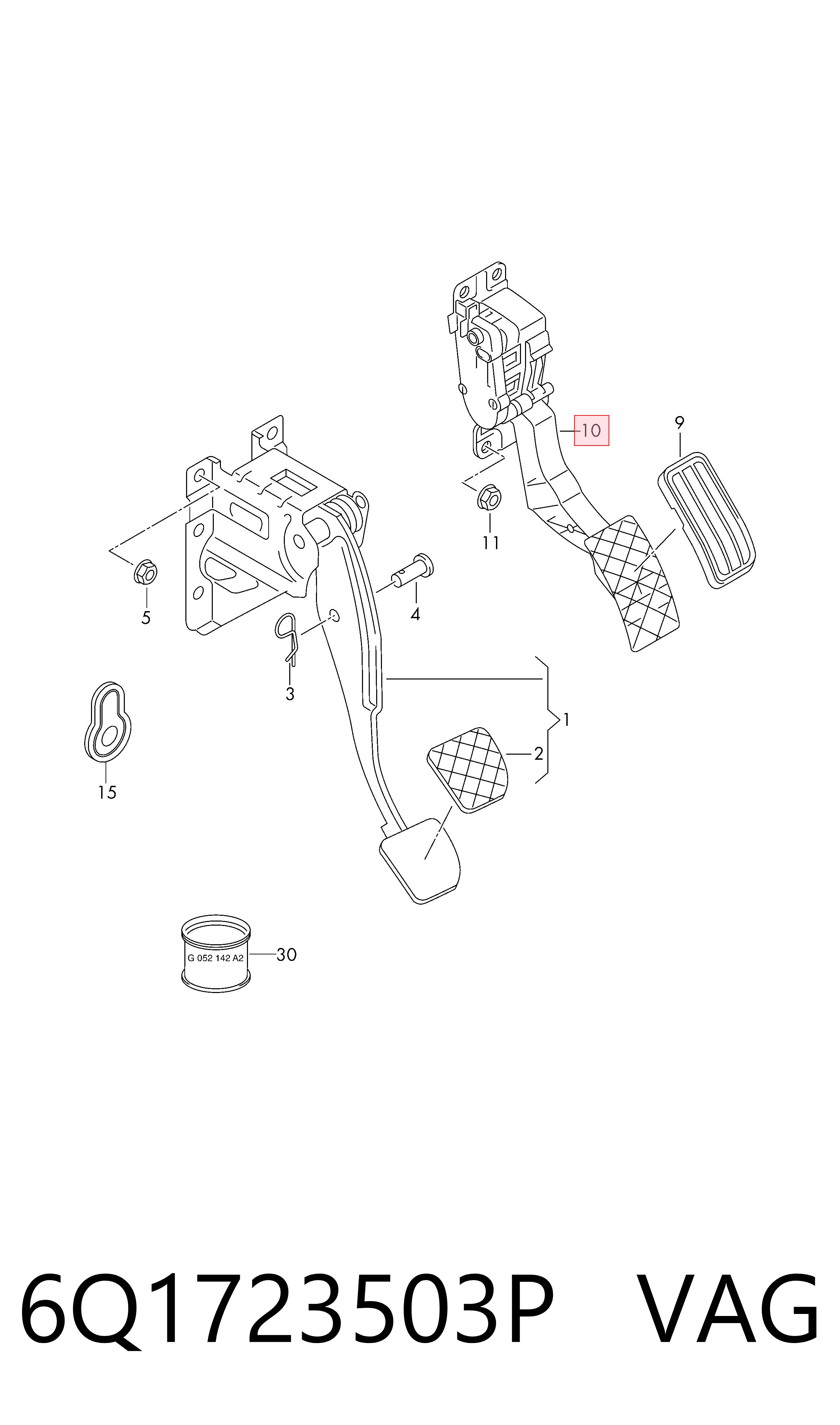 Педаль газу 280755203 Bosch