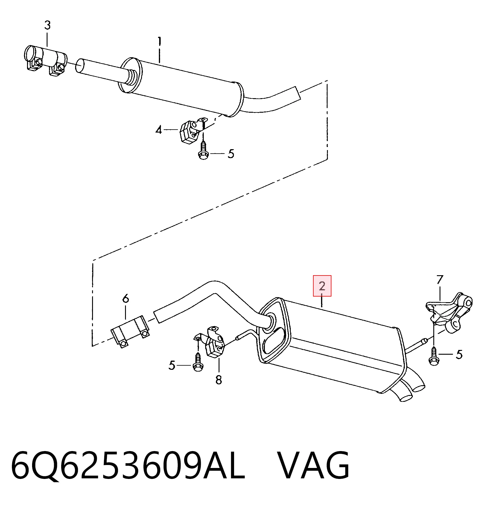 Купити FP6202G31 Polmostrow Глушник вихлопних газів кінцевий