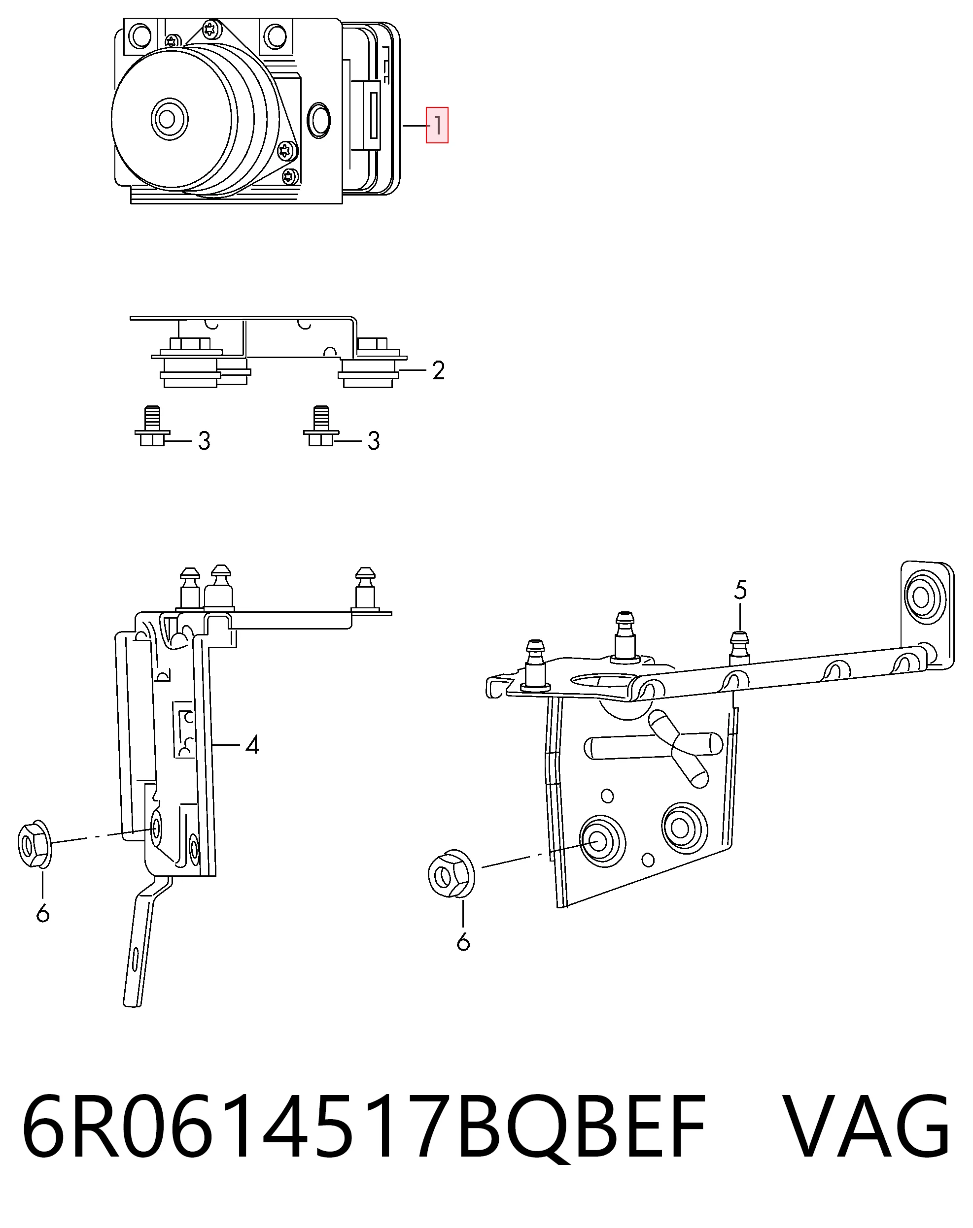 Блок управління АБС (ABS) на Skoda Rapid  NH3, NK3, NK6