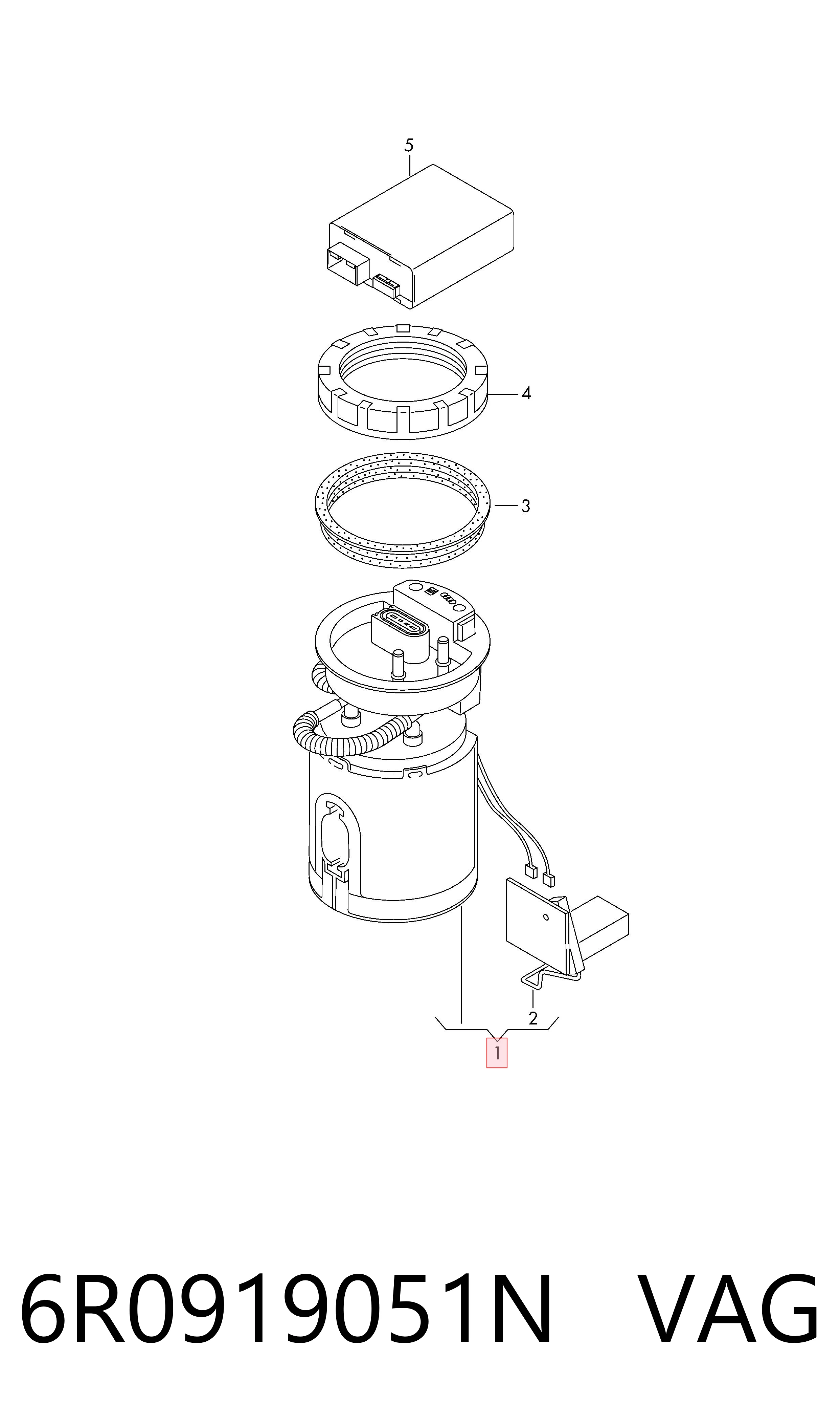 Бензонасос MAM00106M Magneti Marelli