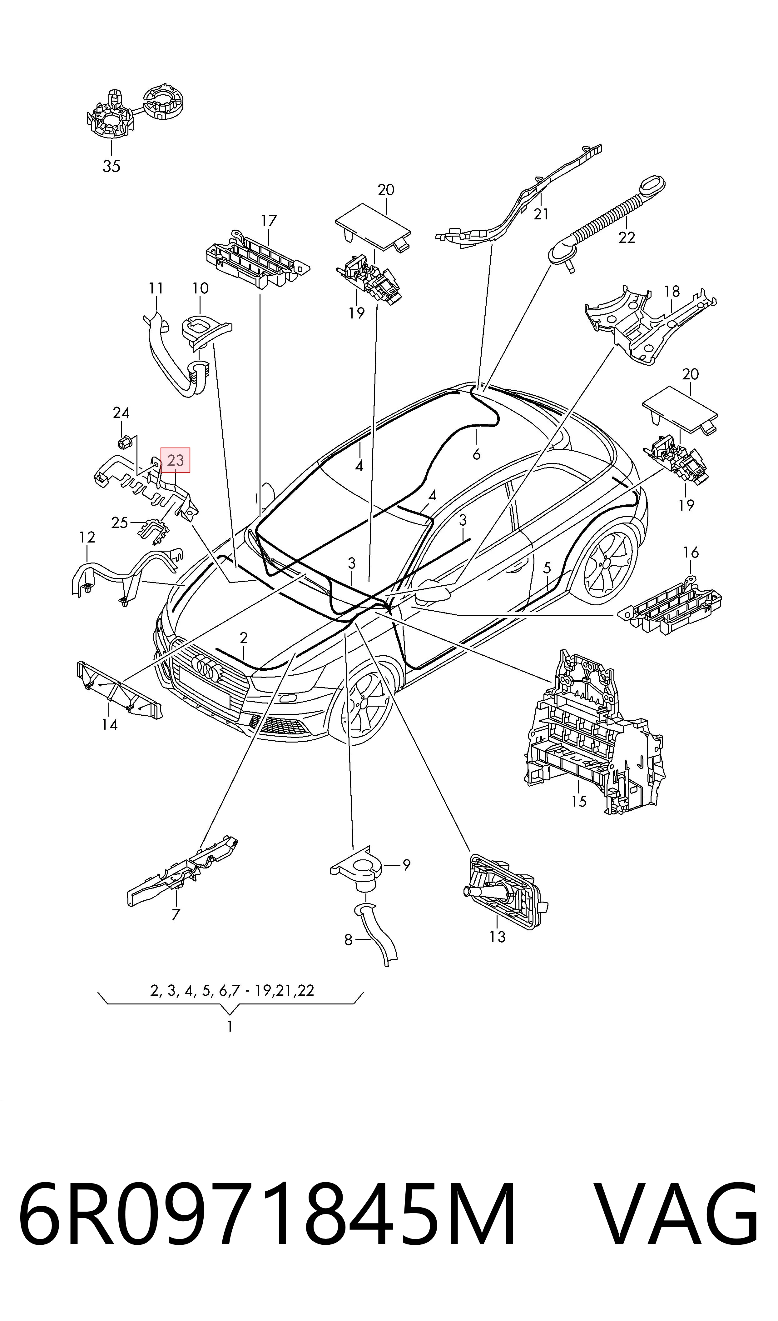  VAG 6R0971845M ціна, від 5.92 USD