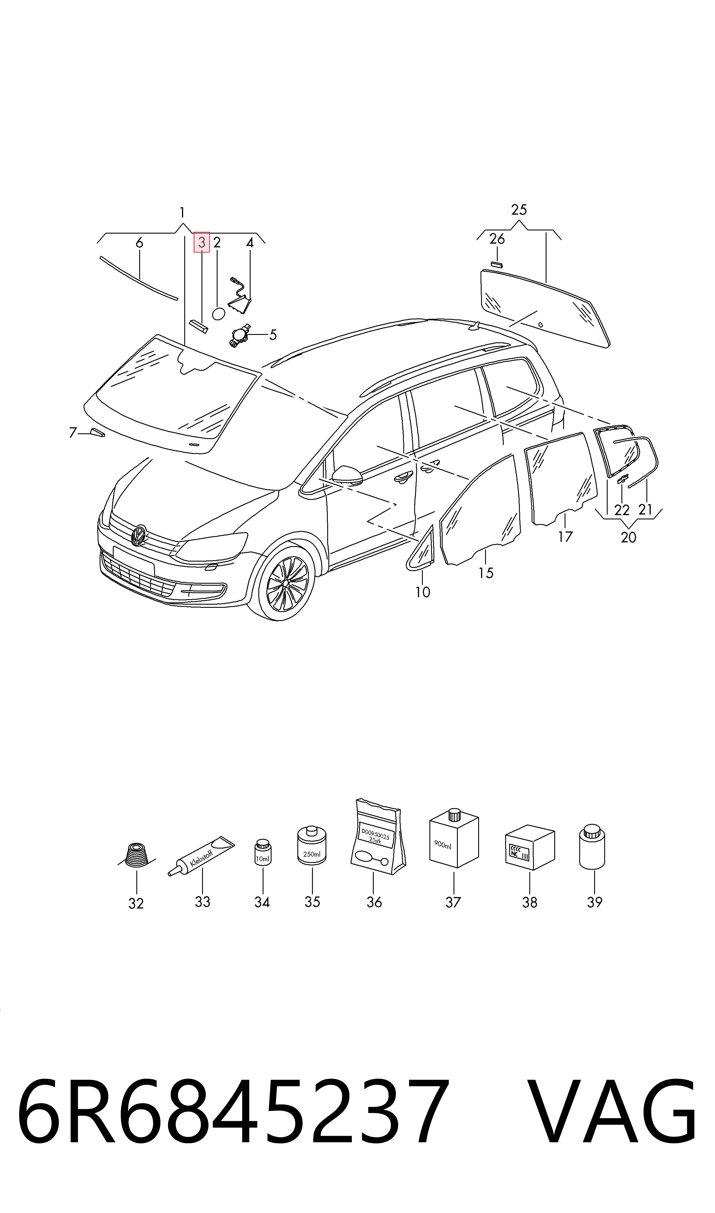 VAG 6R6845237 ціна, від 7.62 USD
