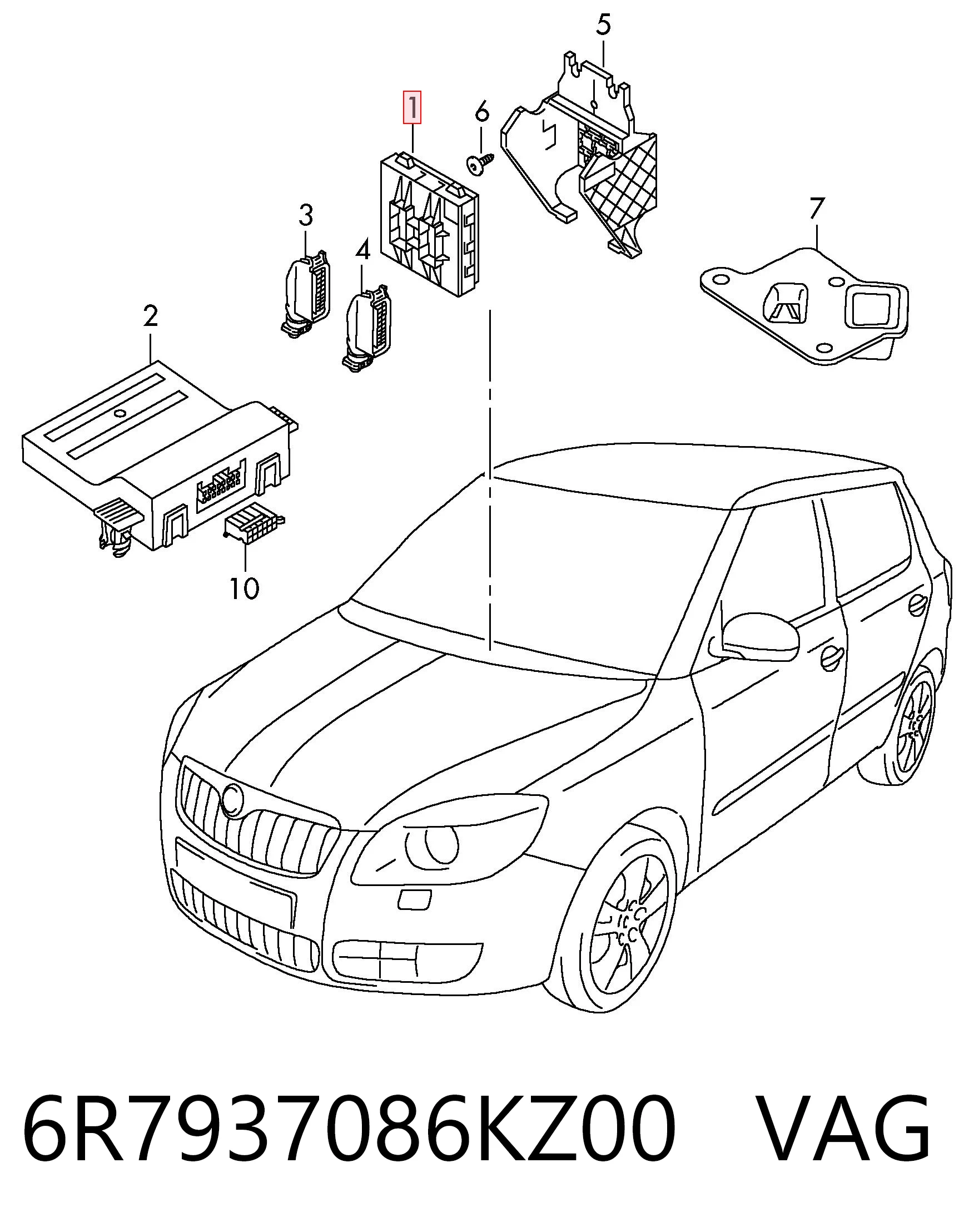 Купити Блок комфорту Volkswagen AMAROK  2HA, 2HB, S1B, S6B, S7A, S7B