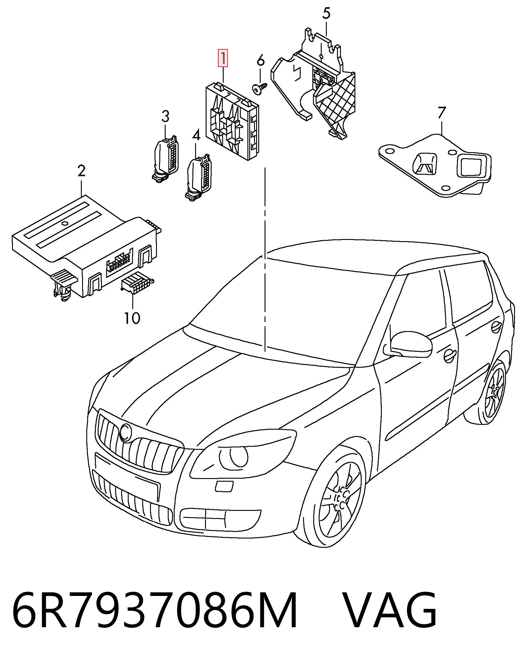  Блок комфорту Volkswagen AMAROK 
