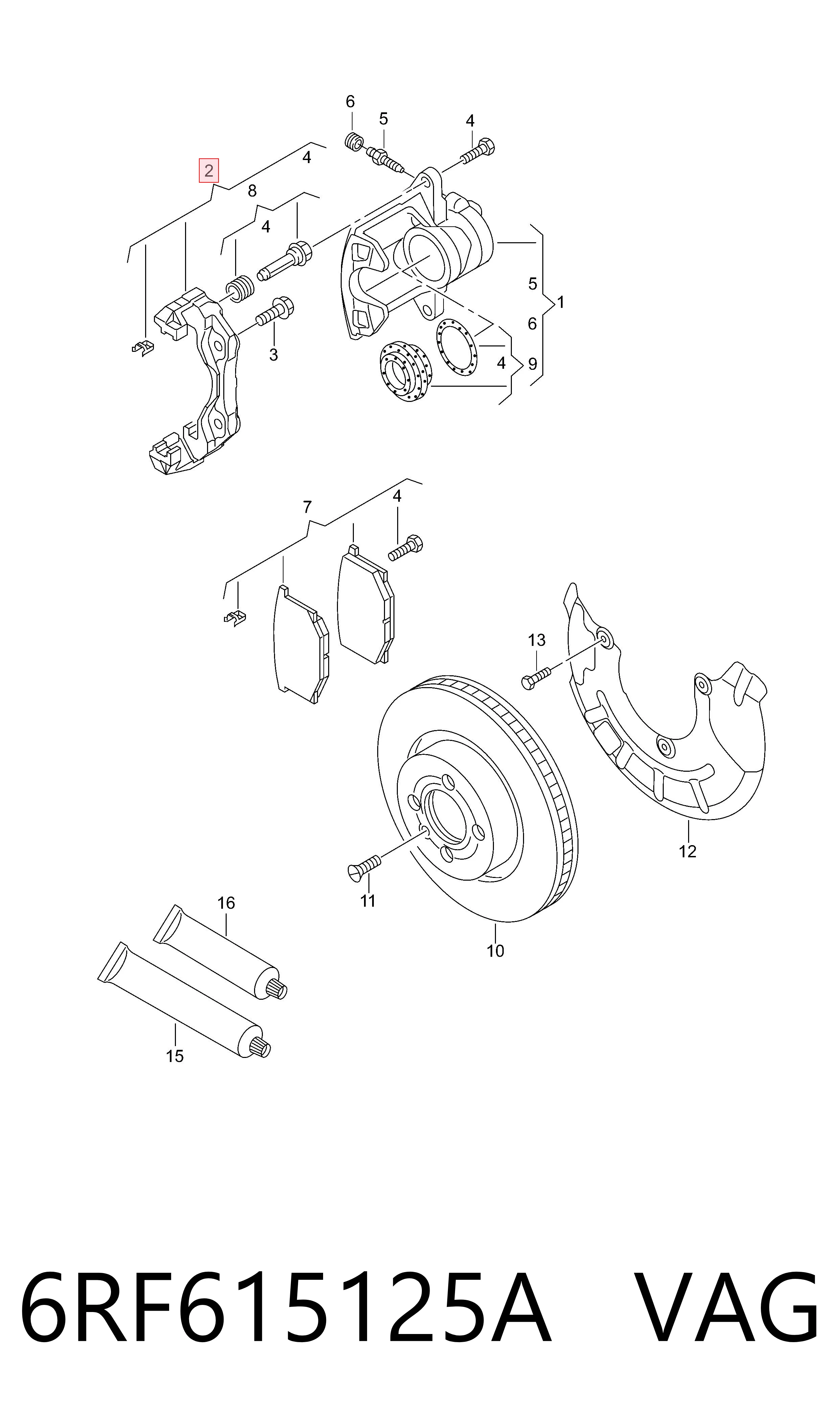 6RF615125A VAG 