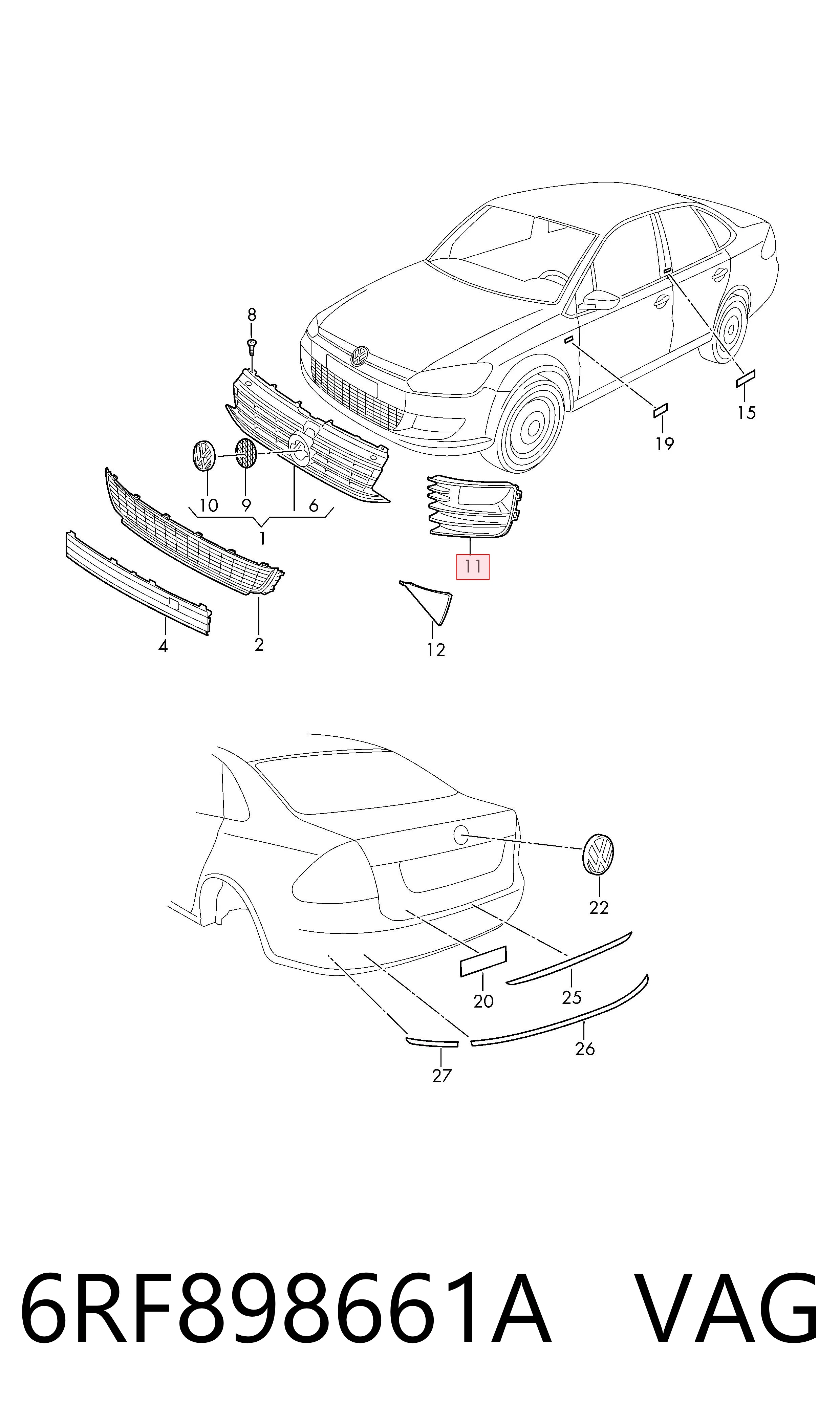  6RF898661A VAG