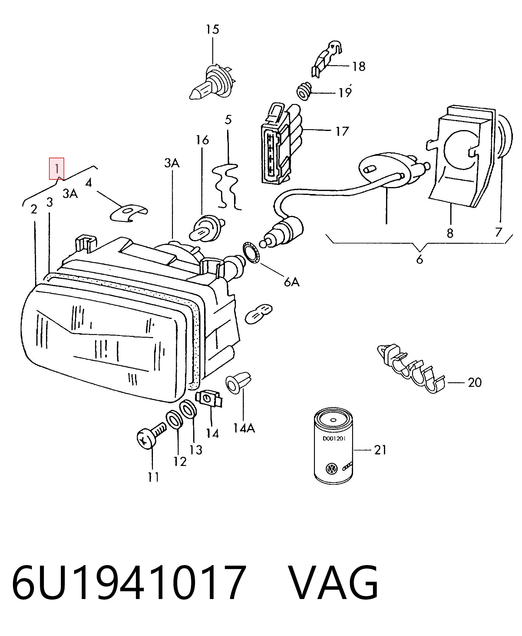 Фара ліва передня TYC FP7513R1T ціна, від 32.62 USD