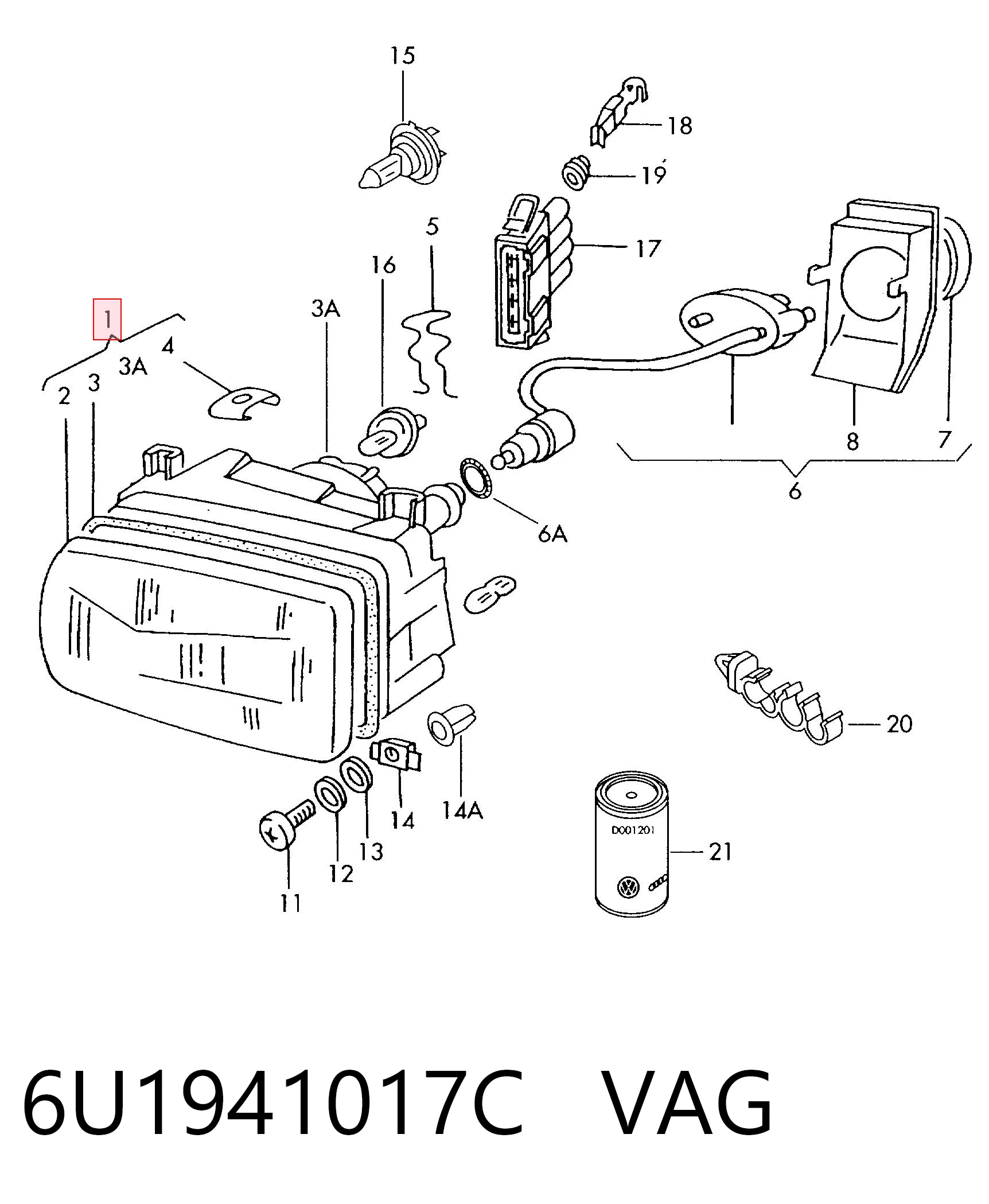 Фара TYC FP7513R3T