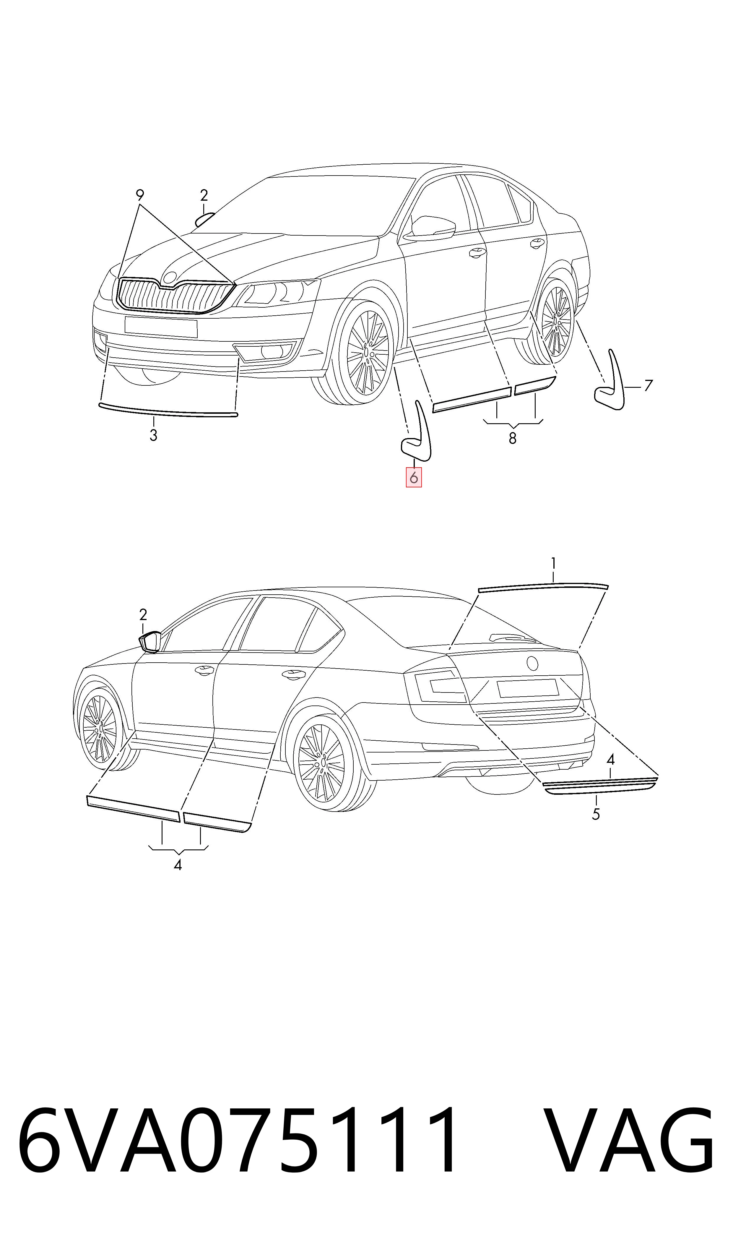  VAG 6VA075111 ціна, від 39.54 USD
