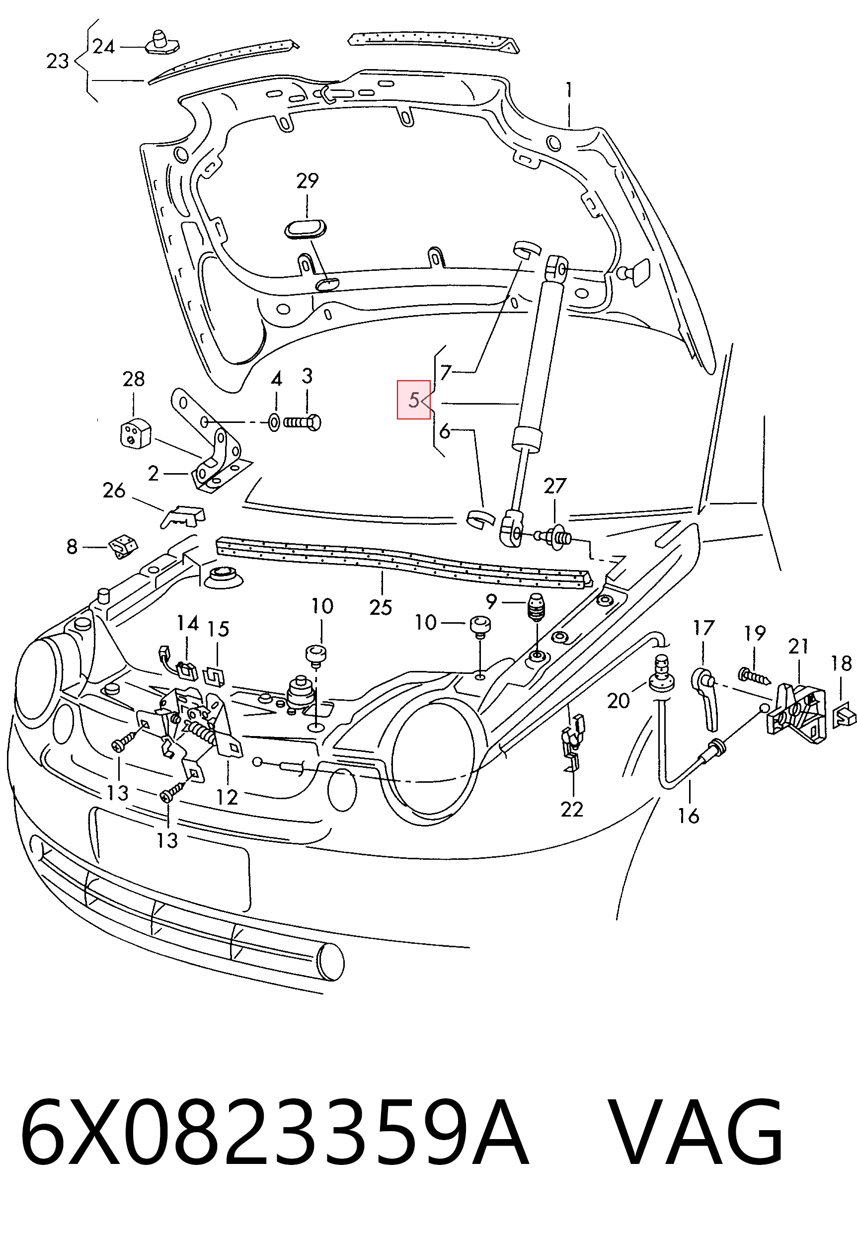 Амортизатор капота 430719019400 Magneti Marelli