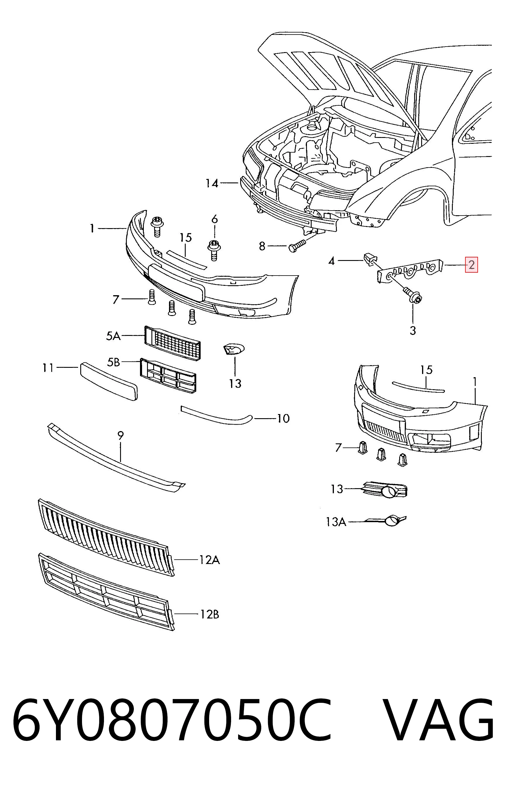 Купити 81444 Diamond/DPA Кронштейн бампера переднього, правий