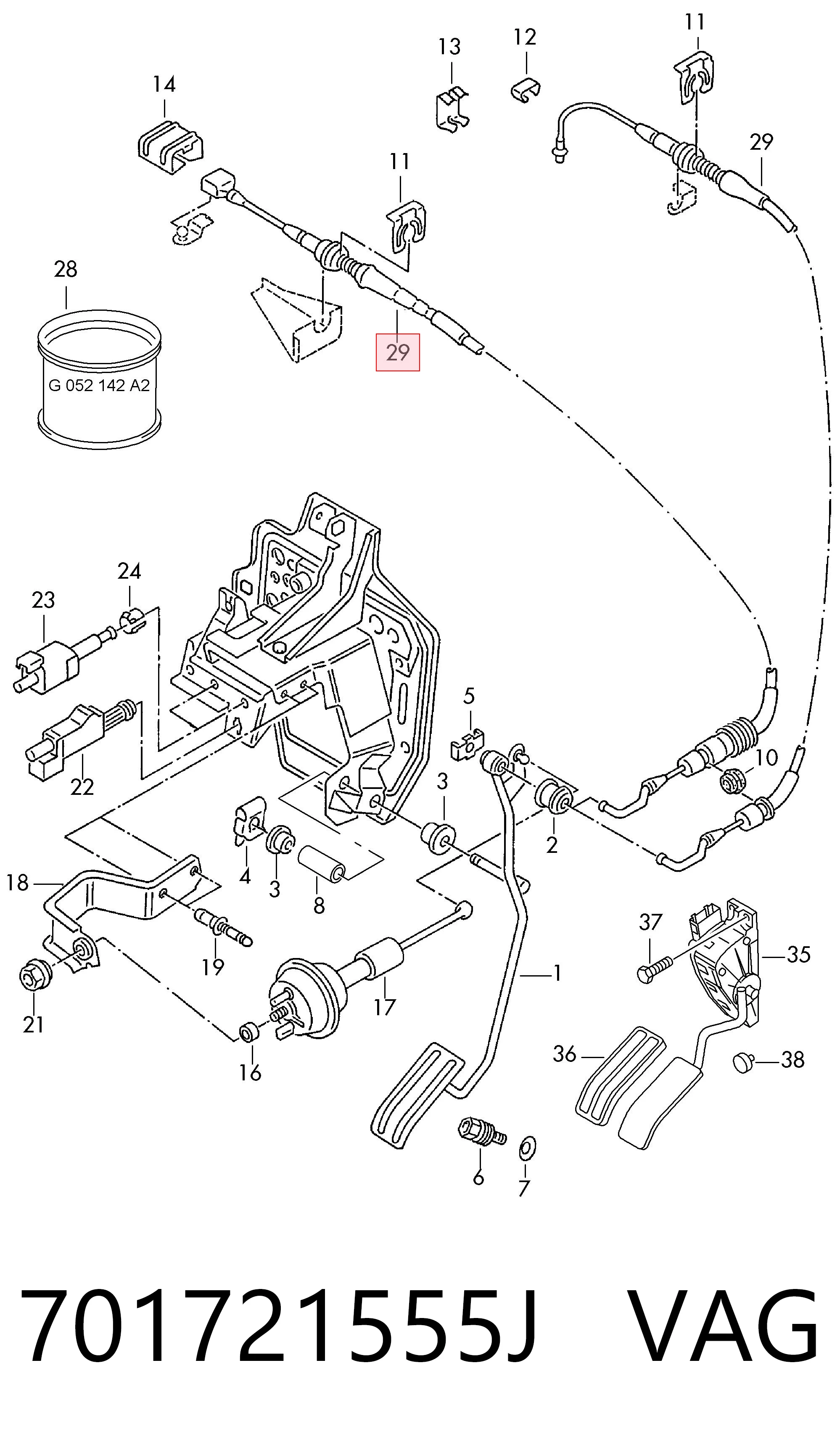 Трос газу AD550362 Adriauto