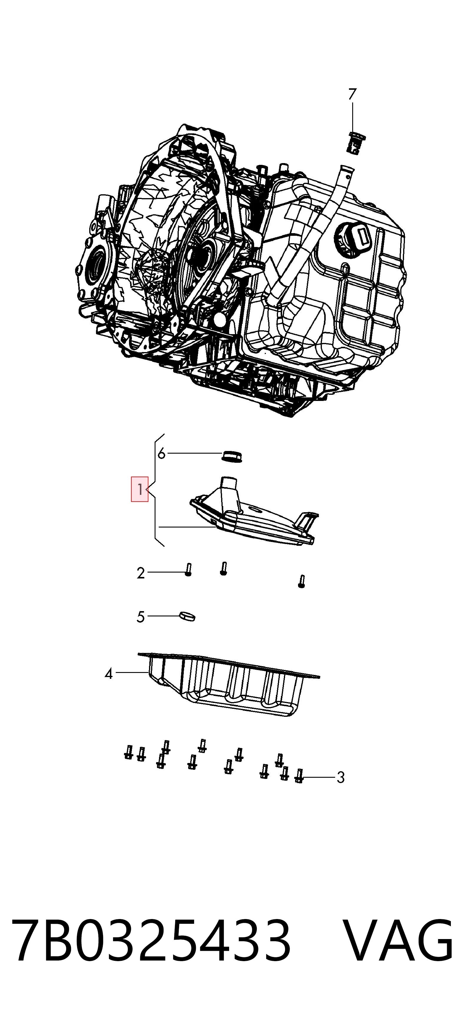 7B0325433 VAG Масло в коробку автомат