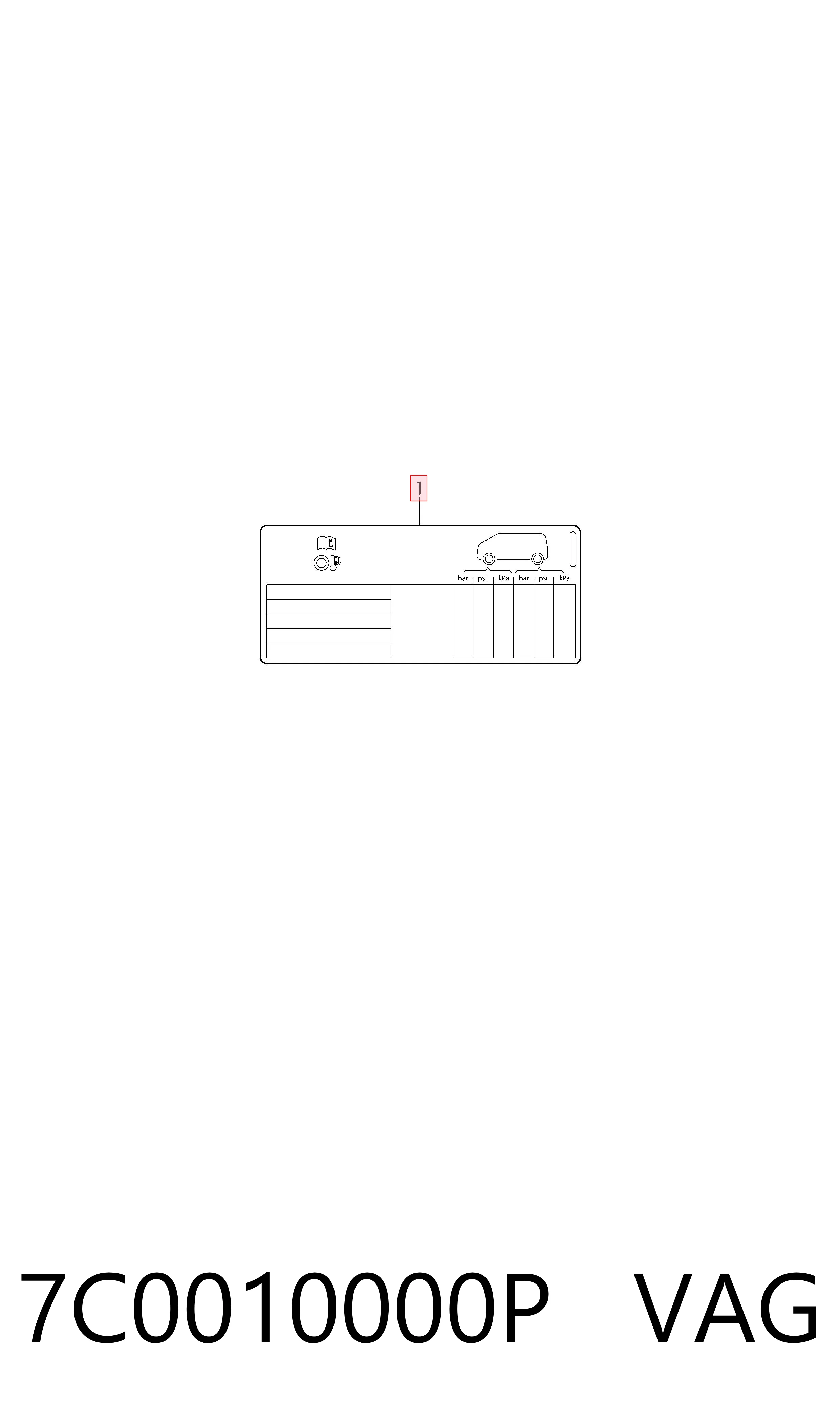 7C0010000P VAG 