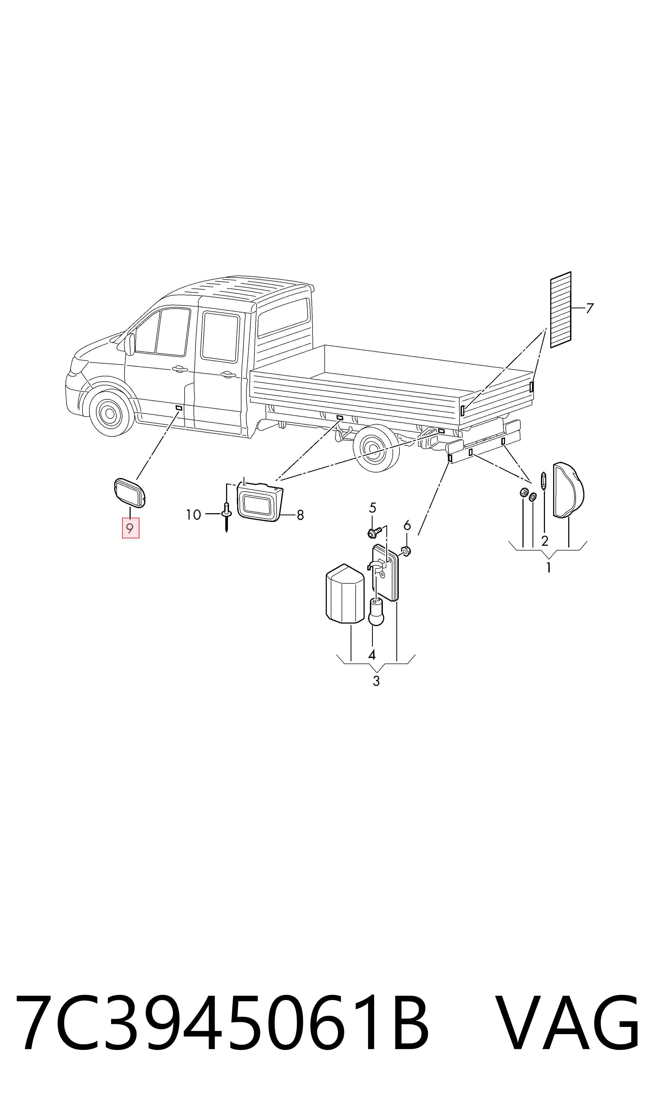 Купити 05353890LED Depo/Loro/Abakus Габарит бічний (фургон)