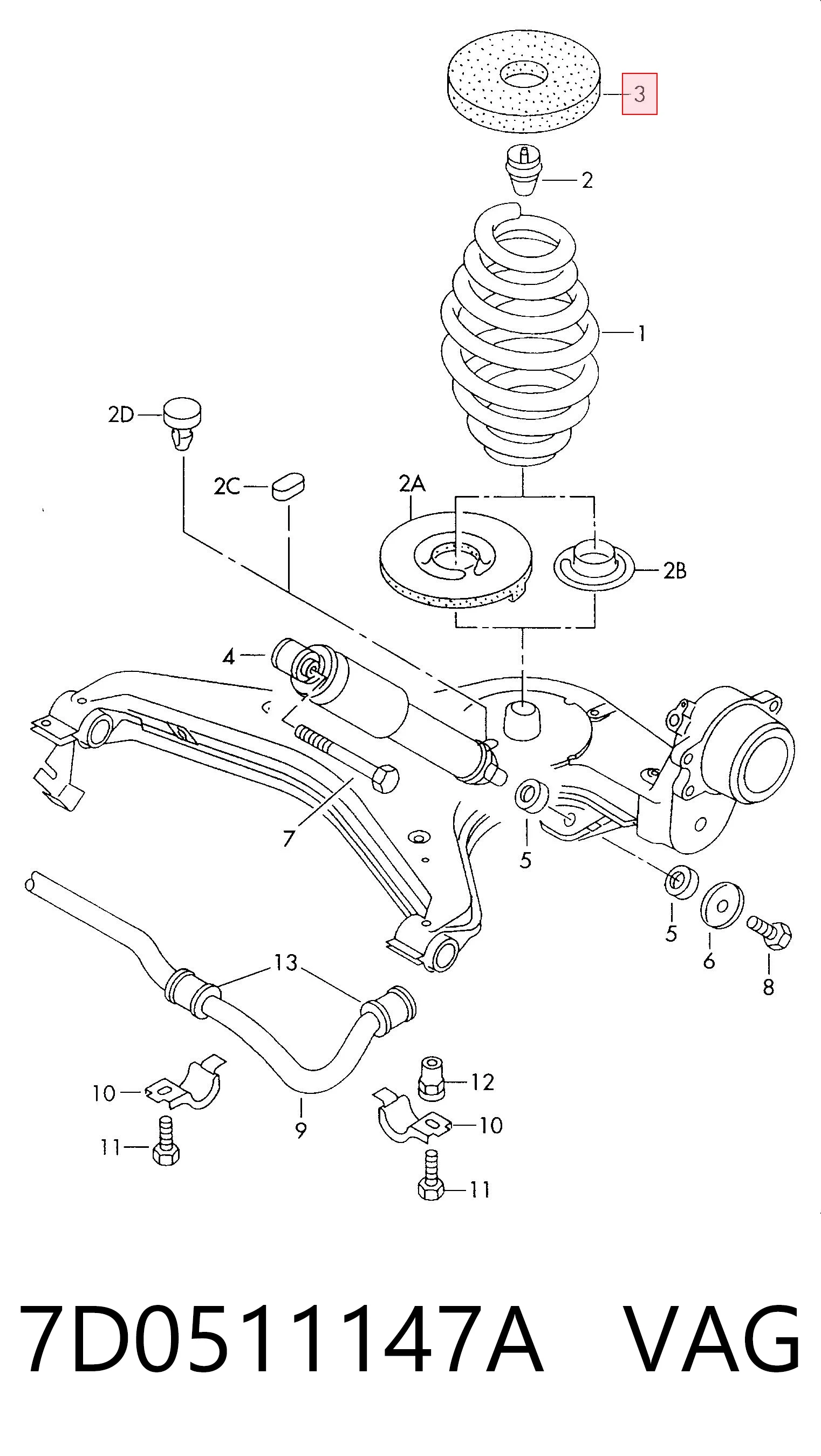 A8W045MT Magnum Technology Проставка (гумове кільце) пружини задньої, верхня