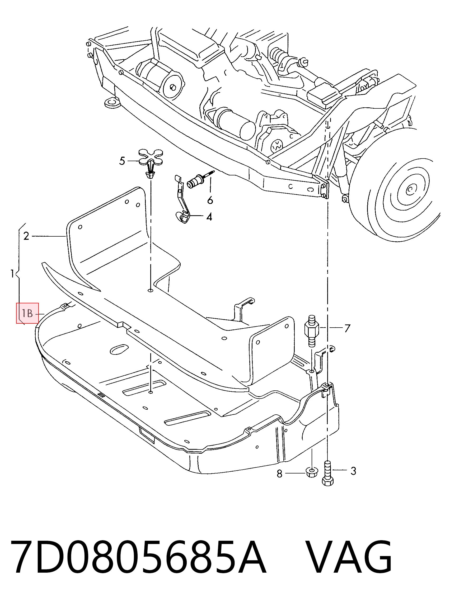Купити Захист двигуна Volkswagen Transporter T4 70B, 70C, 7DB, 7DK, 70J, 70K, 7DC, 7DJ