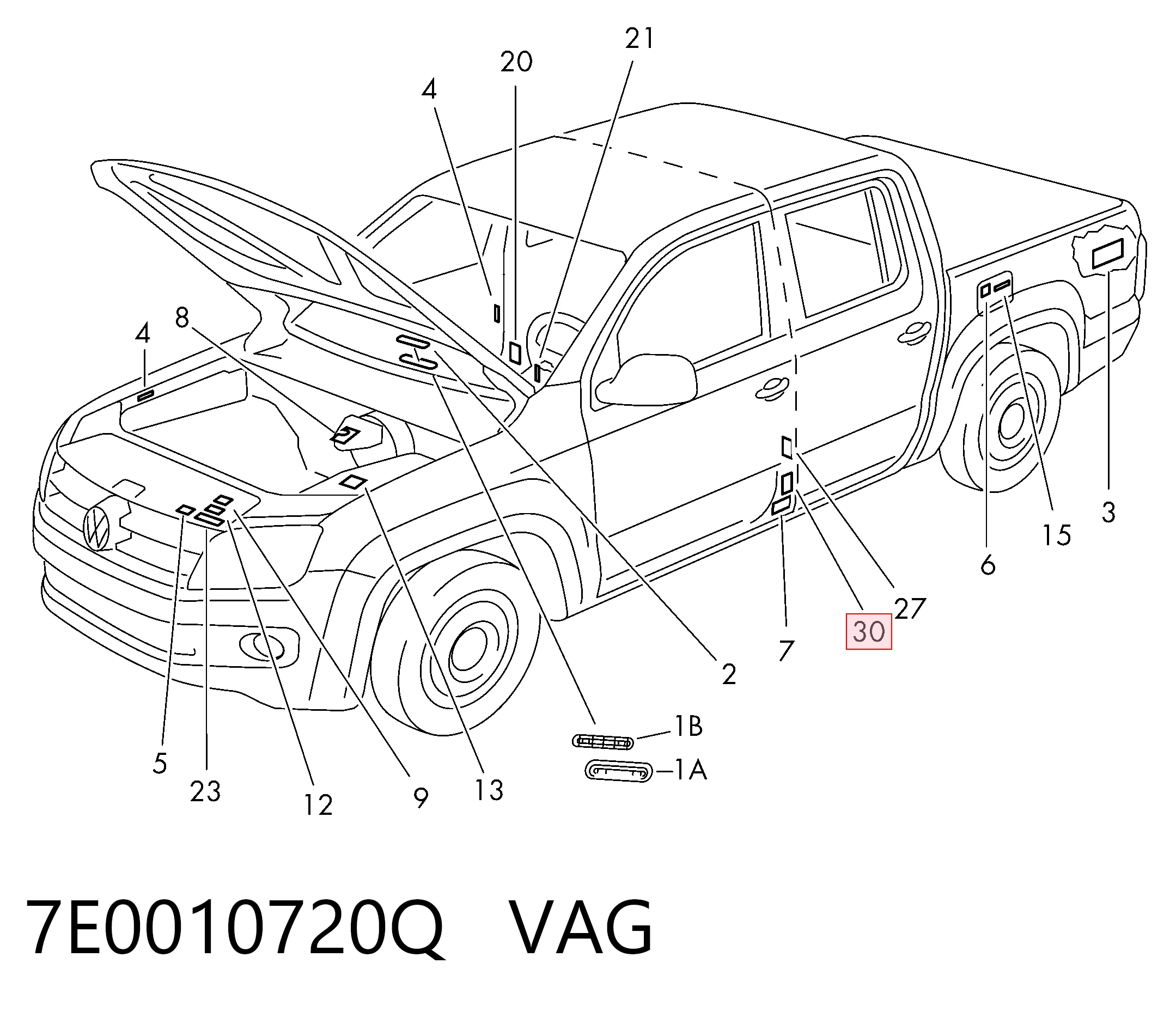  VAG 7E0010720Q ціна, від 6.64 USD