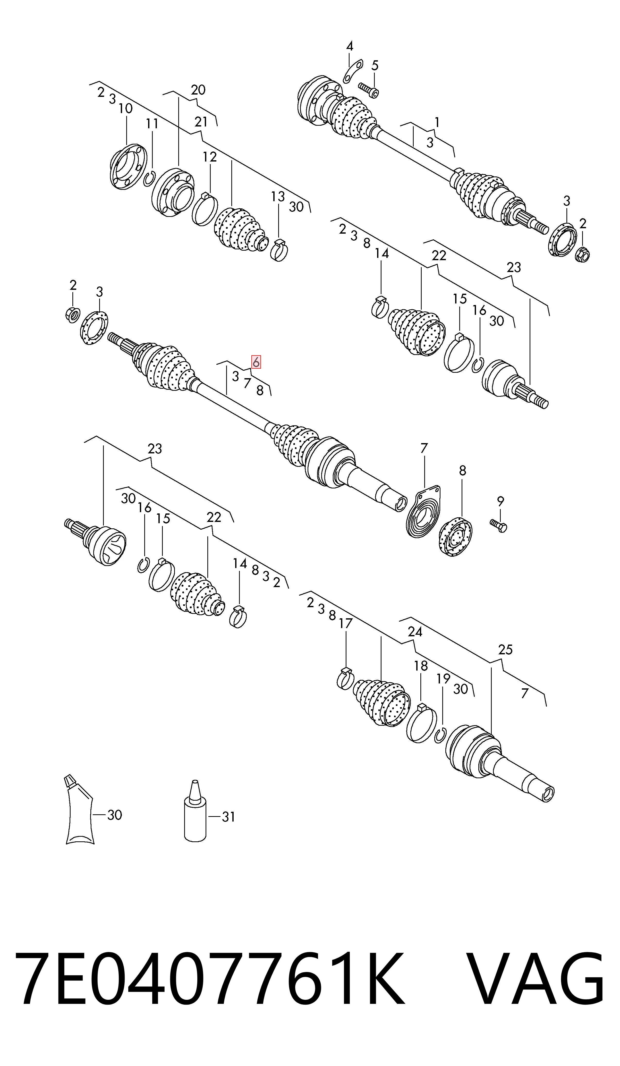 Піввісь права TPS000323B TPS