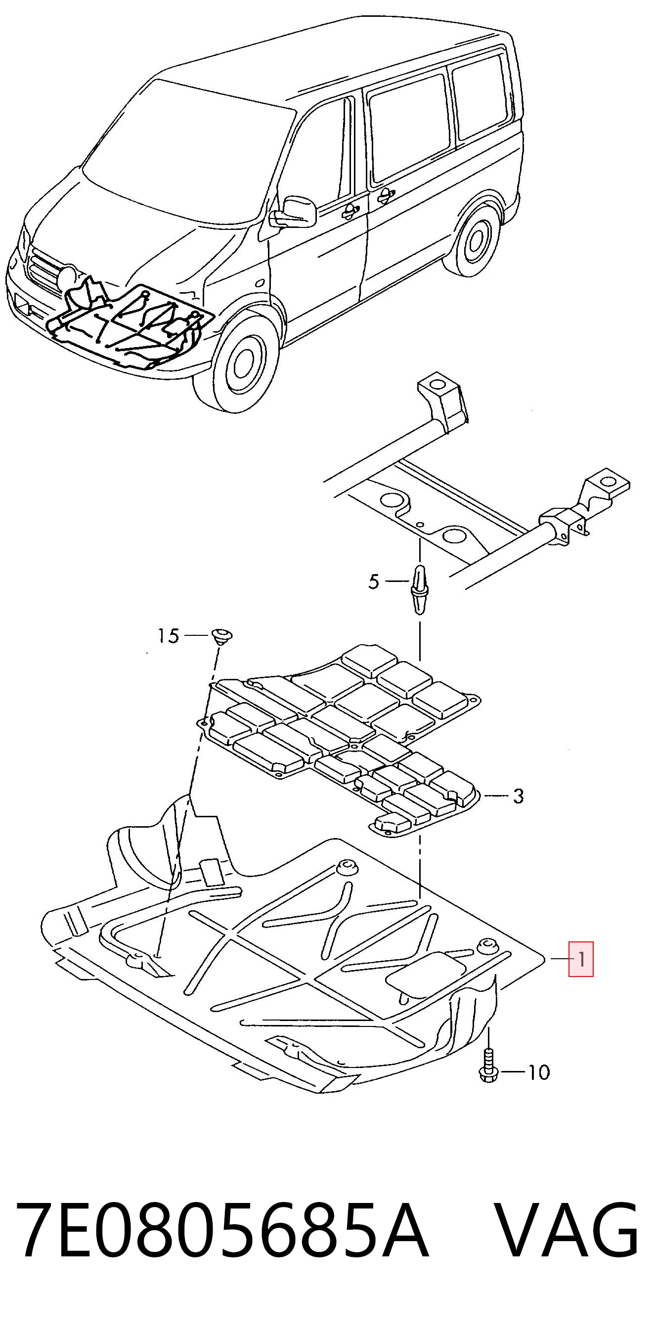  Захист двигуна Volkswagen Transporter 