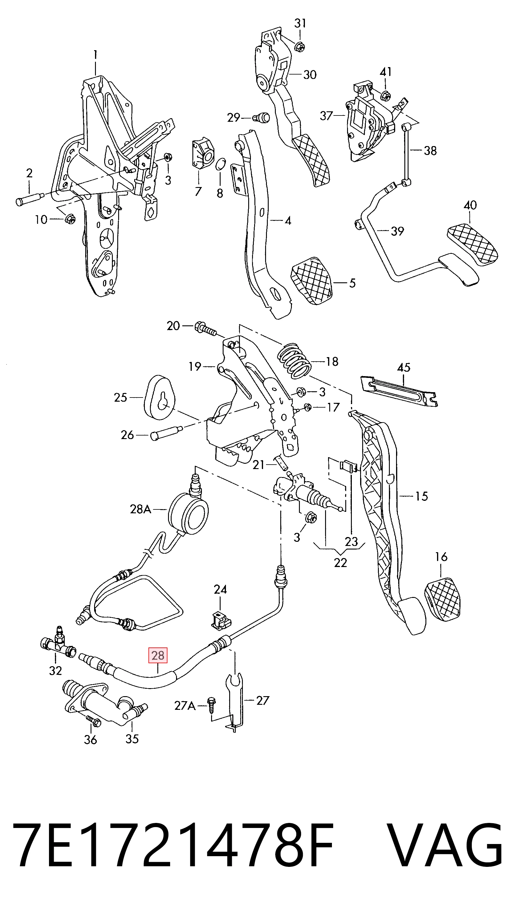  VAG 7E1721478F ціна, від 164.83 USD