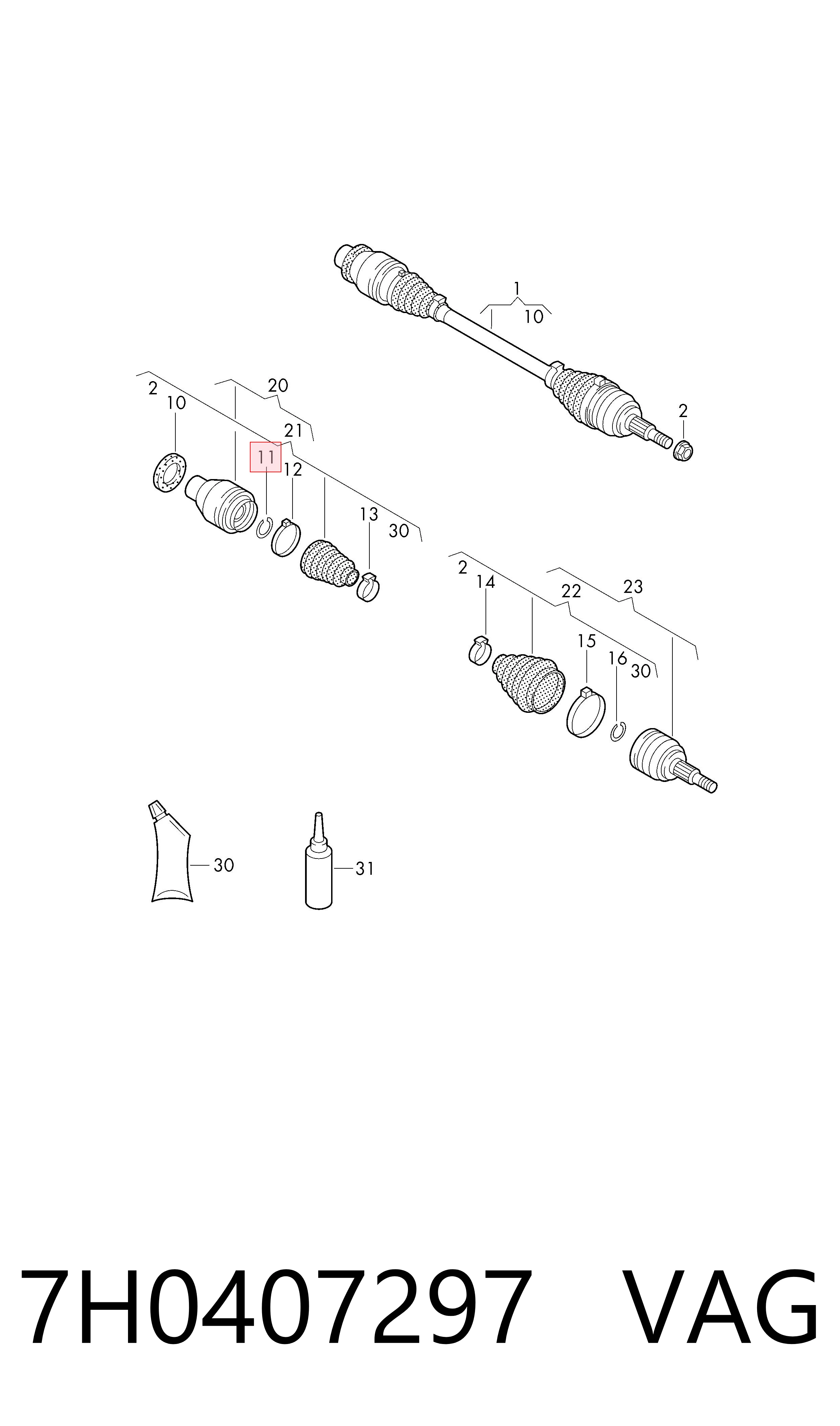 7H0407297 VAG 