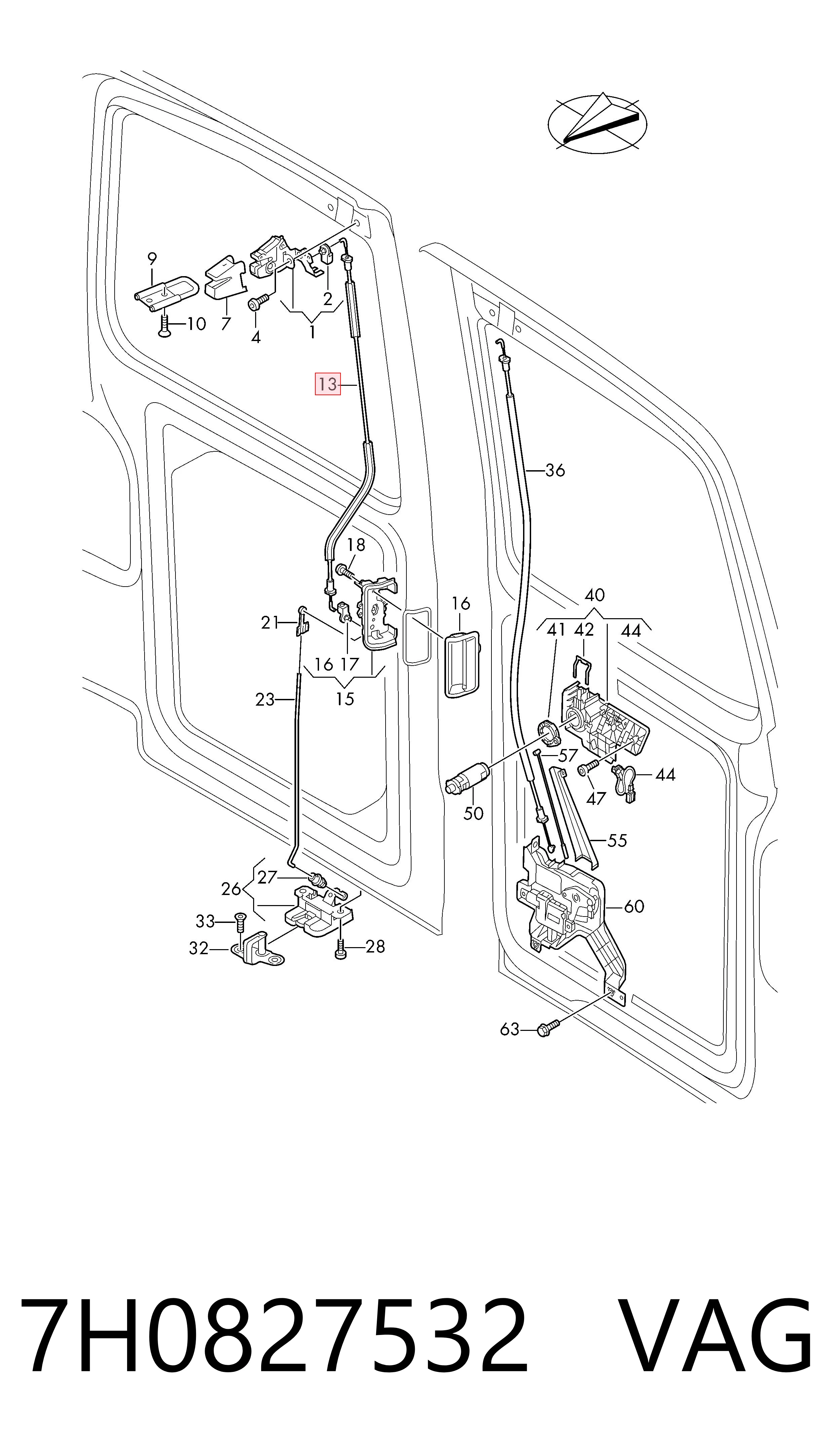  VAG 7H0827532 ціна, від 6.66 USD