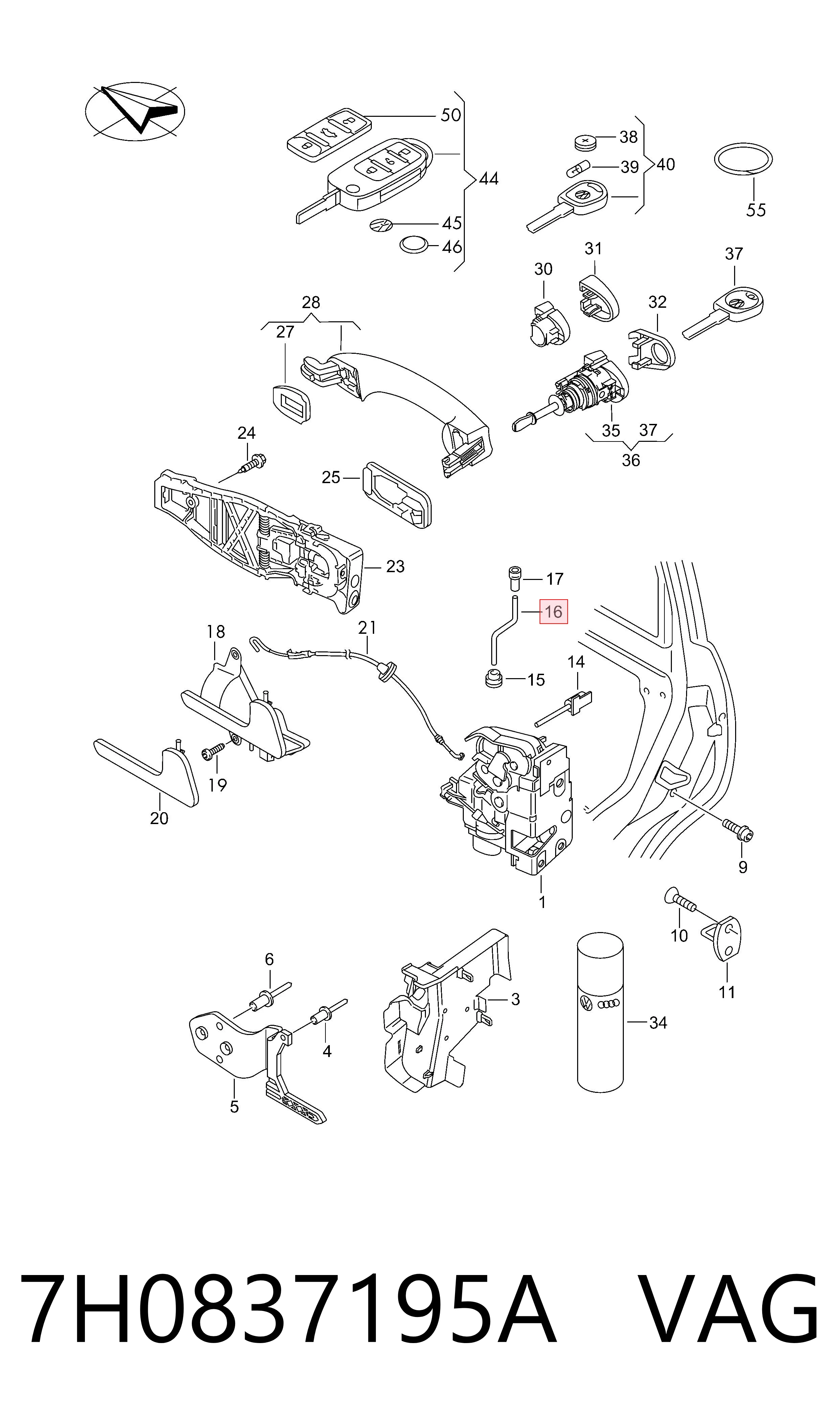  VAG 7H0837195A ціна, від 5.07 USD