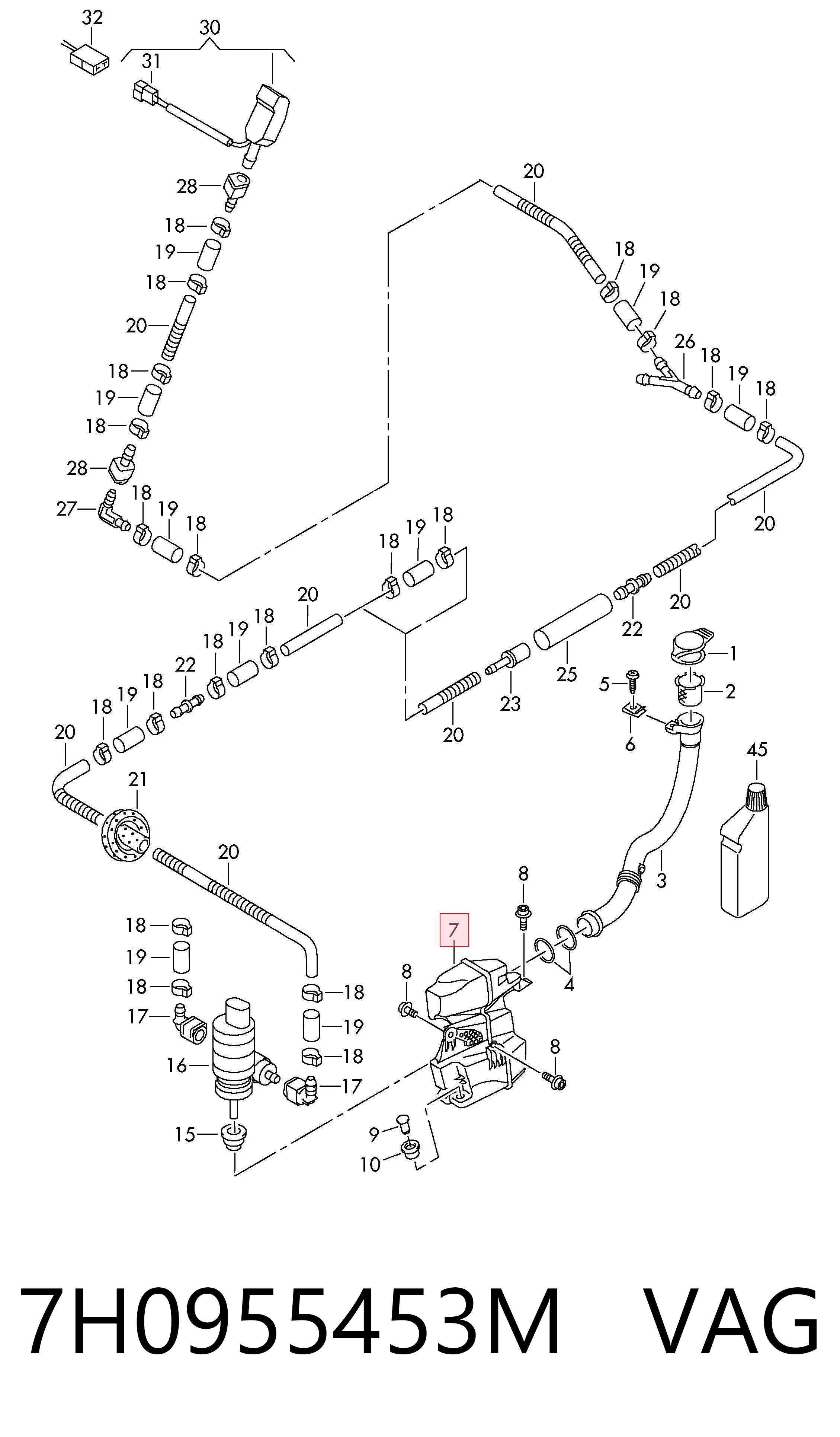 Бачок омивача 3L955014 AND