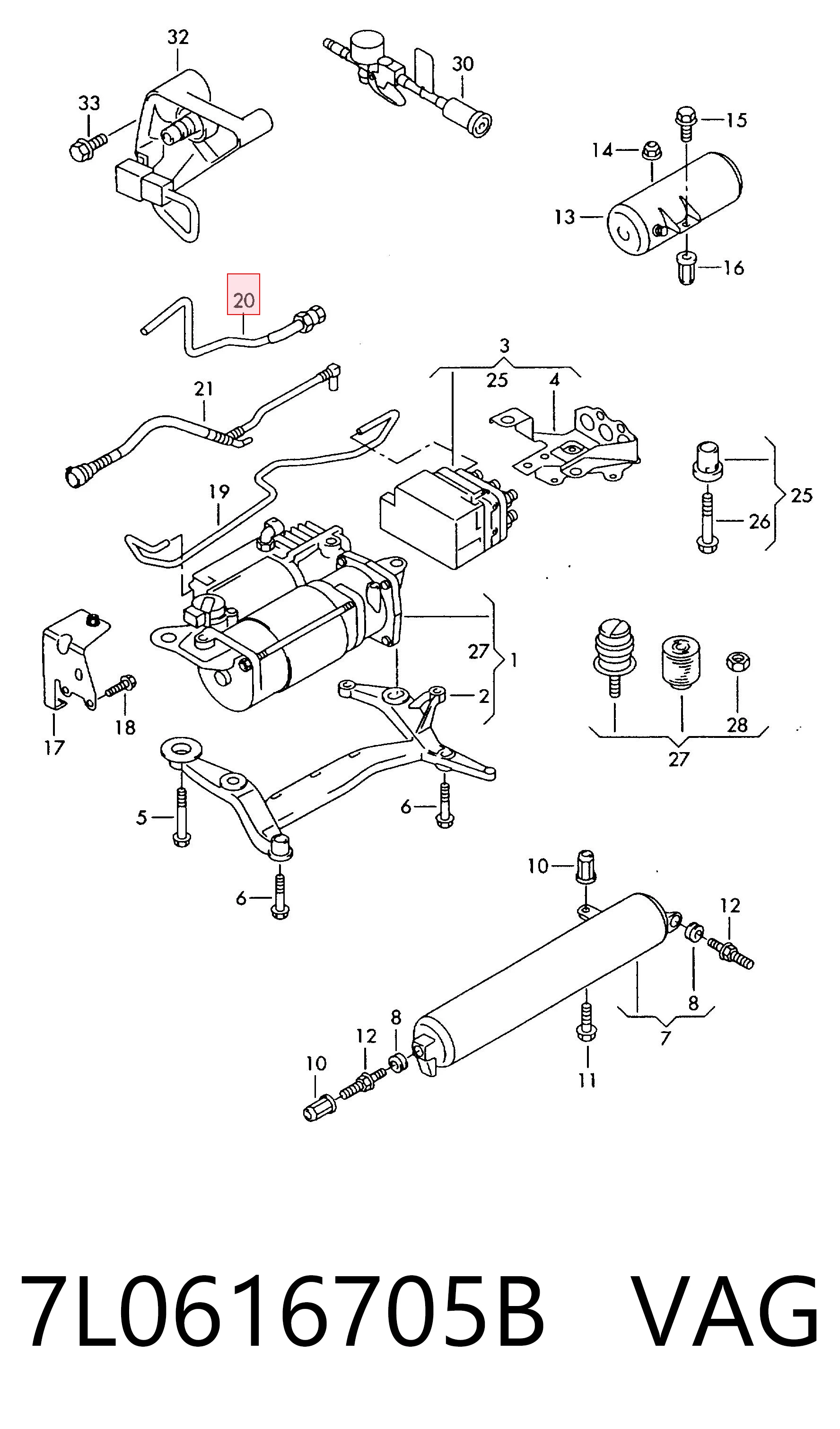  VAG 7L0616705B ціна, від 127.56 USD