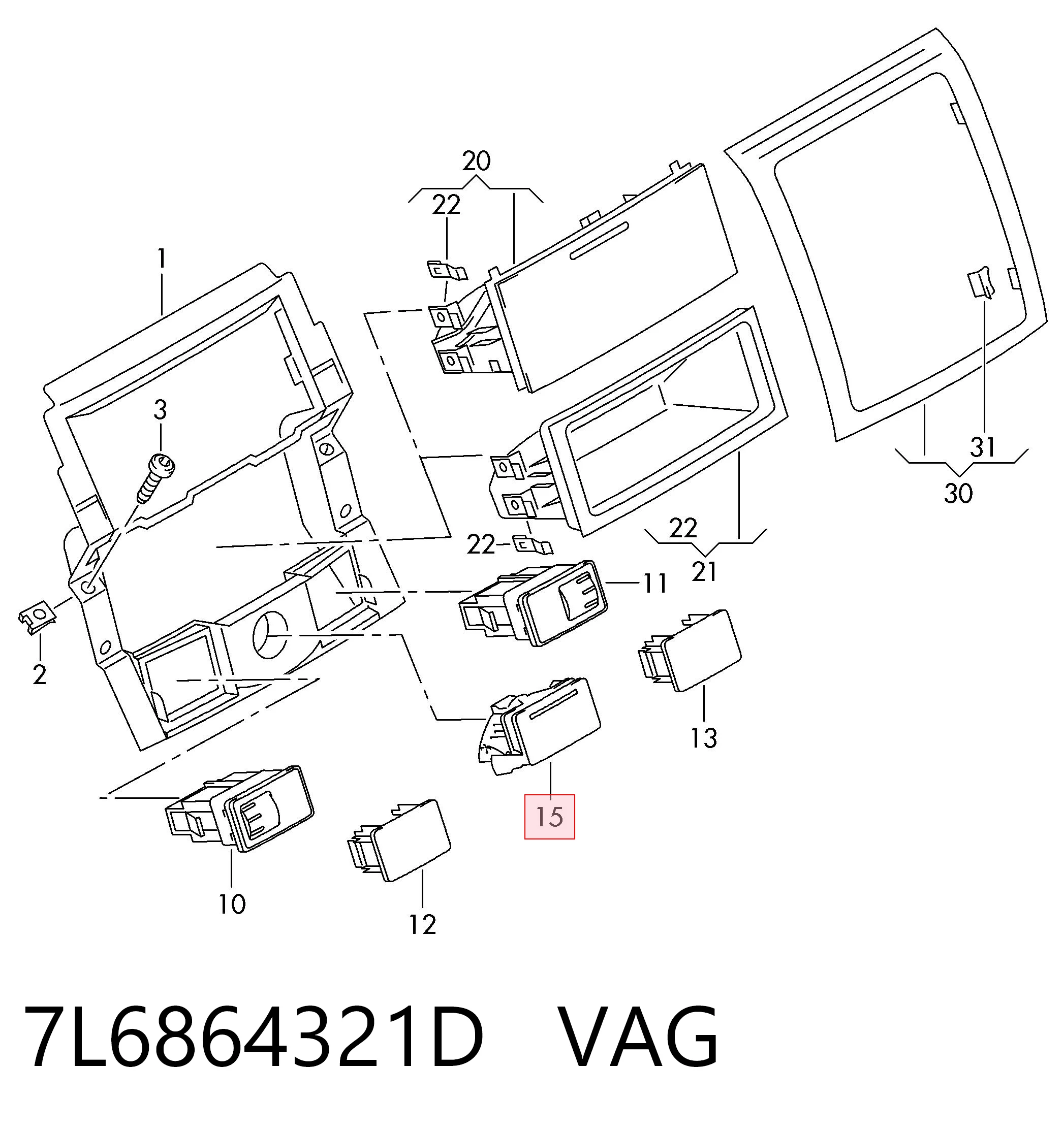 7L6864321D VAG 