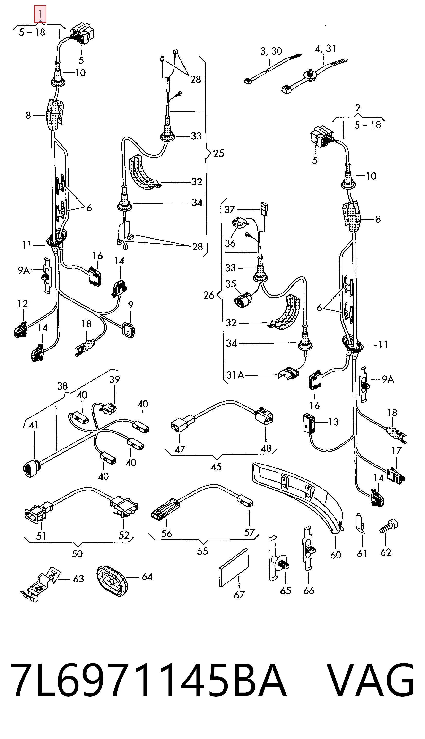 7L6971145BA VAG 