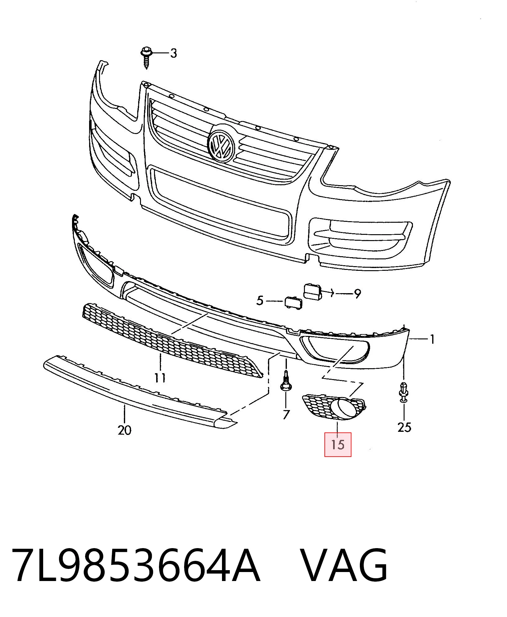 Решітка переднього бампера, ліва Polcar 9580274 ціна, від 28.53 USD