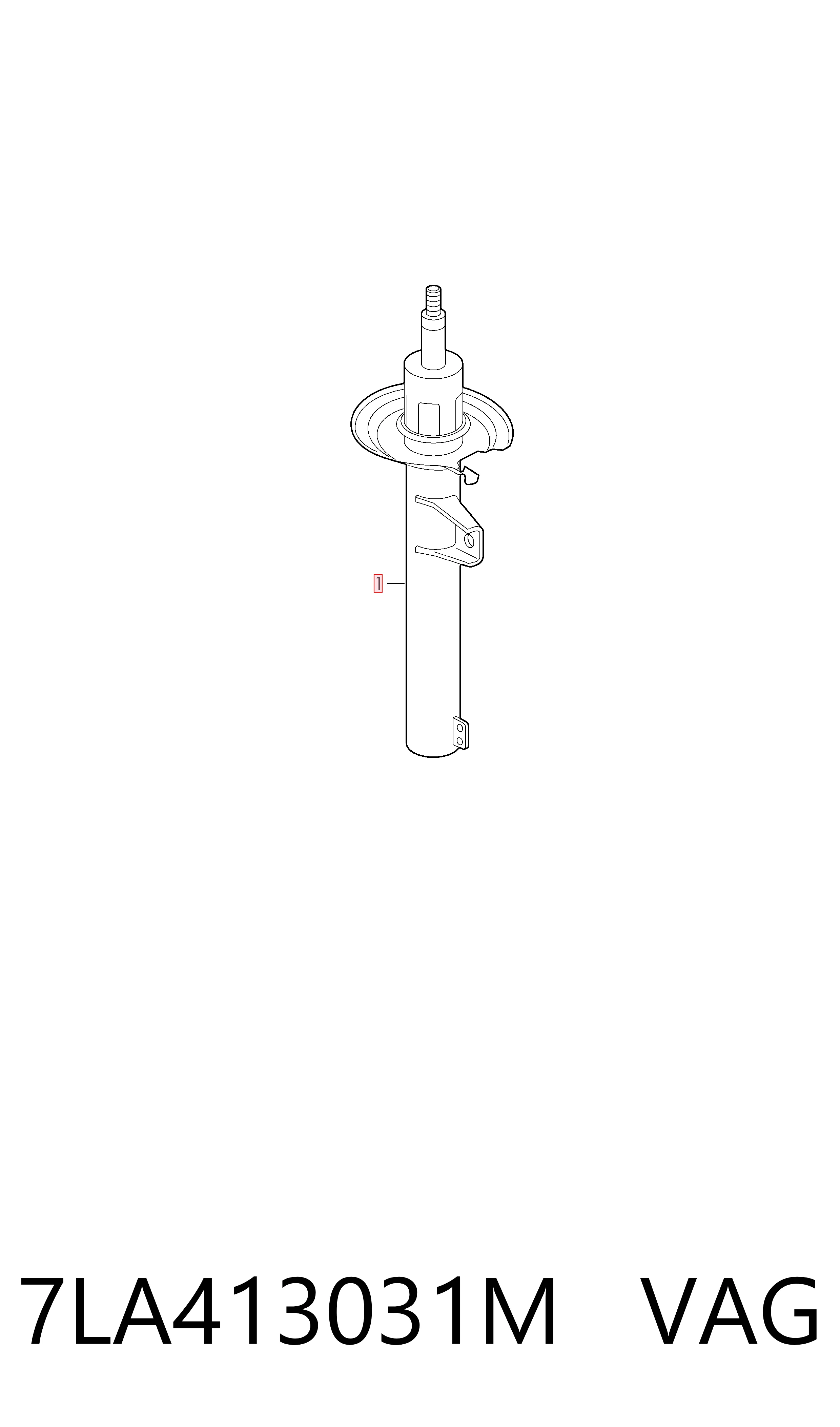 7LA413031M VAG Стійка передня
