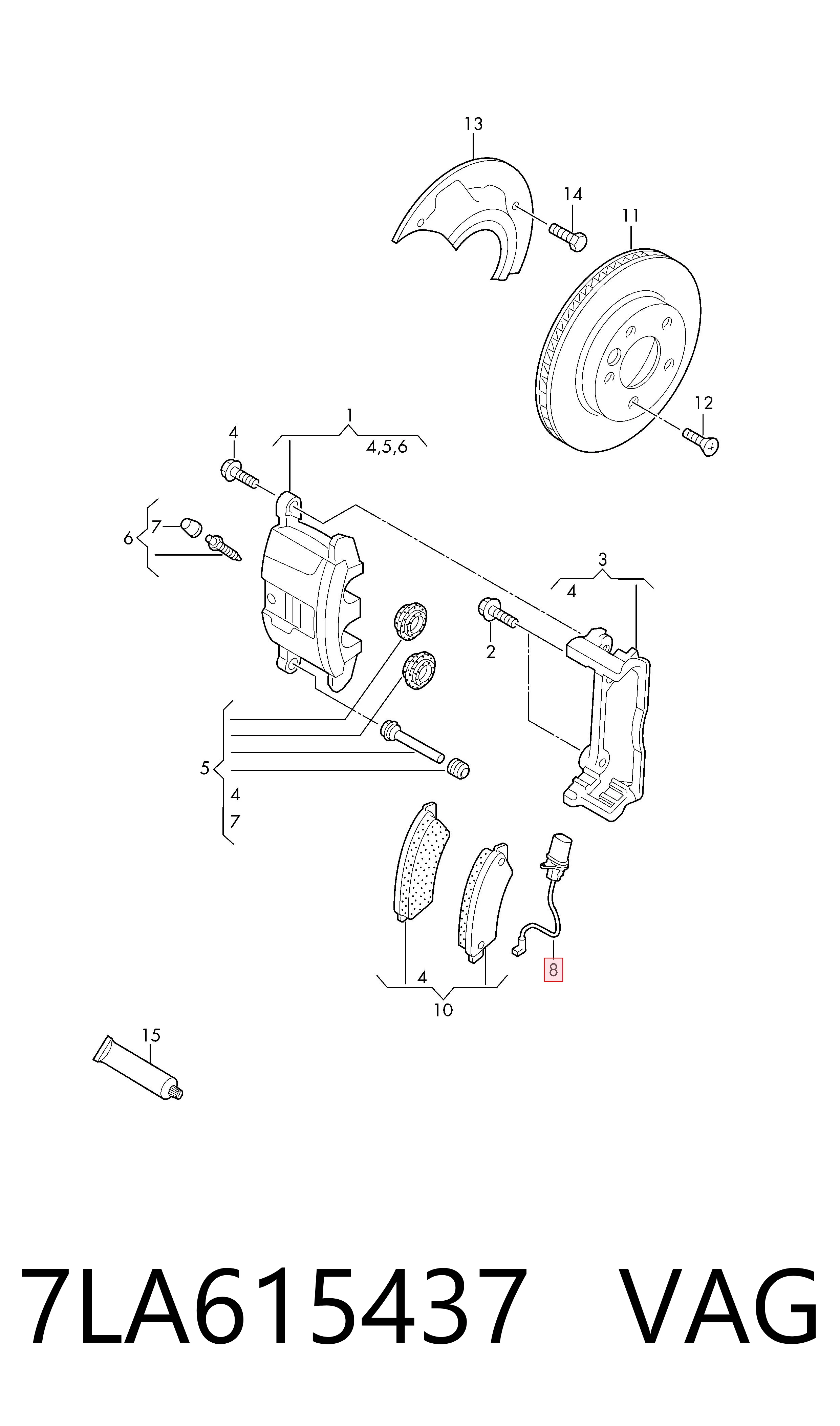 Купити A00559 Brembo Датчик зносу гальмівних колодок