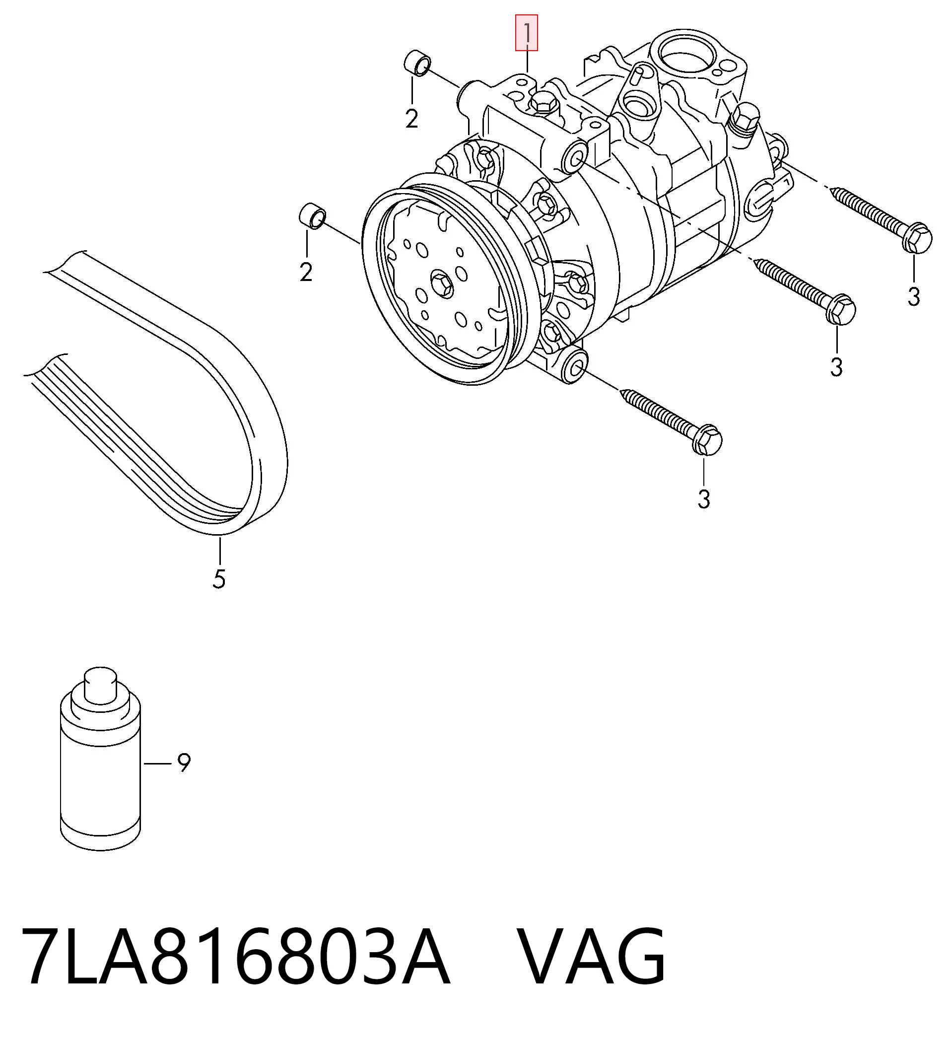 Купити DCP32087 Denso Компресор кліматичної установки