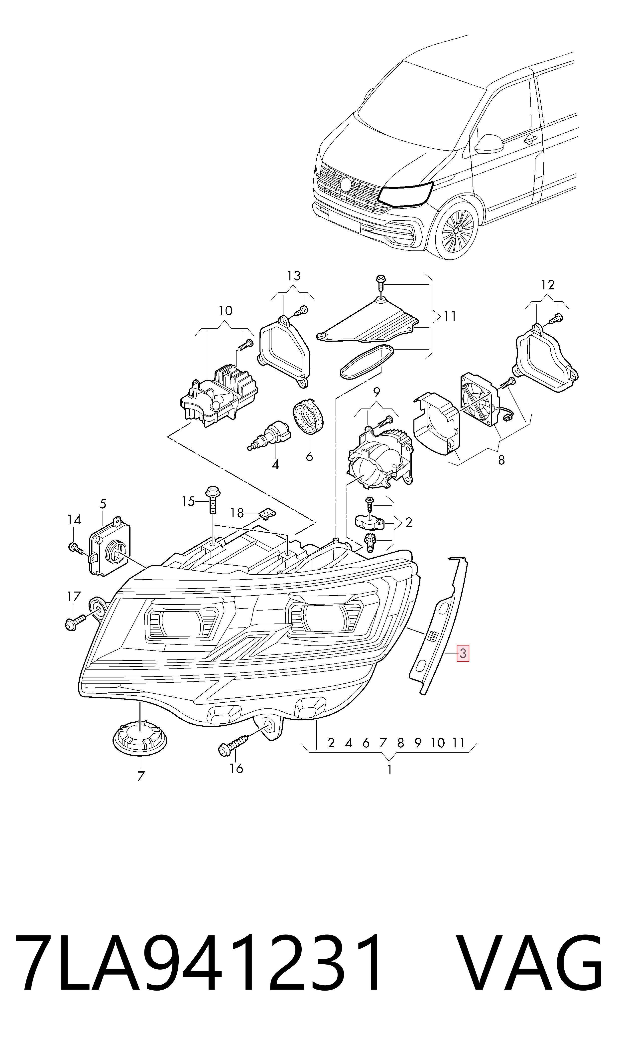  VAG 7LA941231 ціна, від 20.83 USD