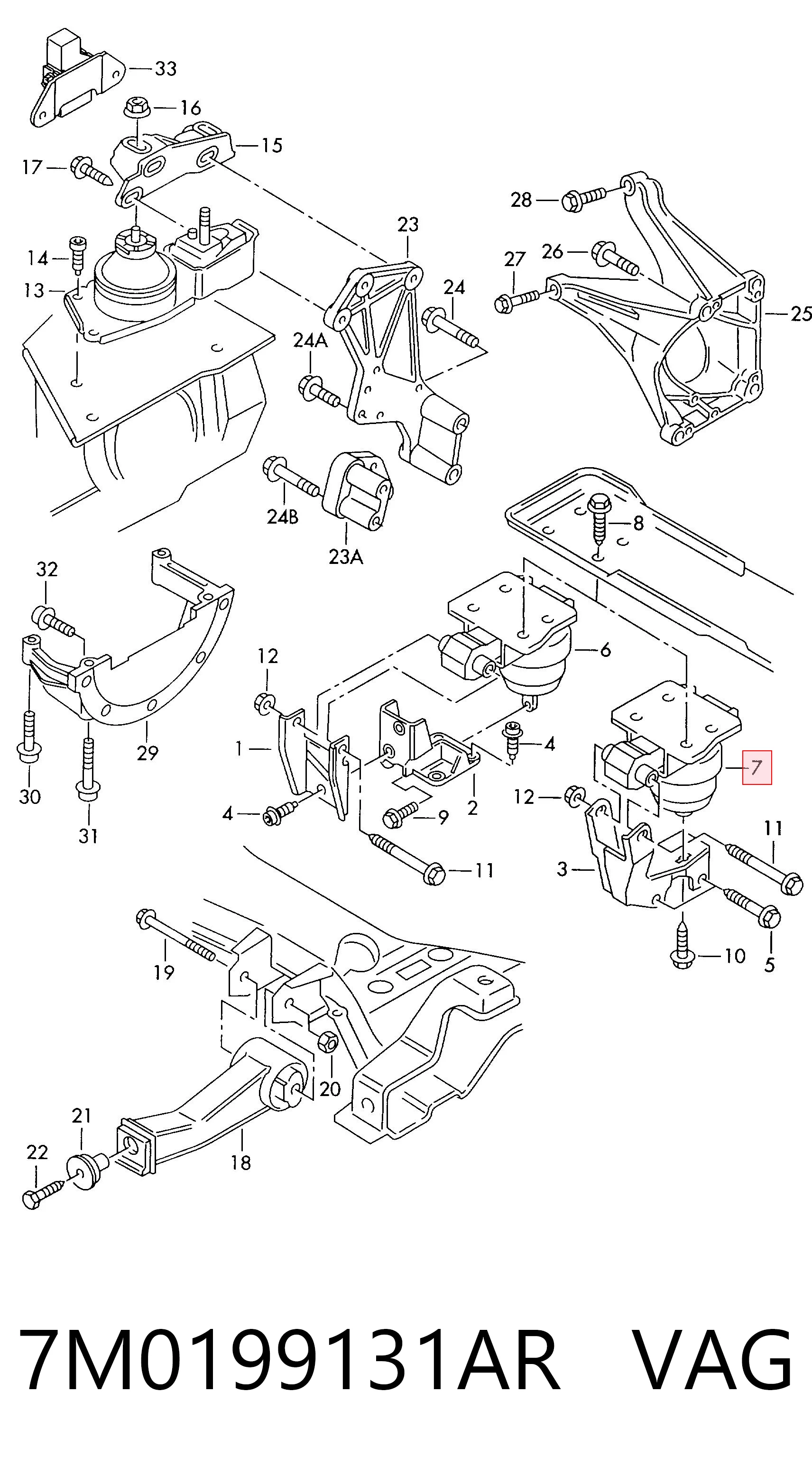 7M0199131AR VAG